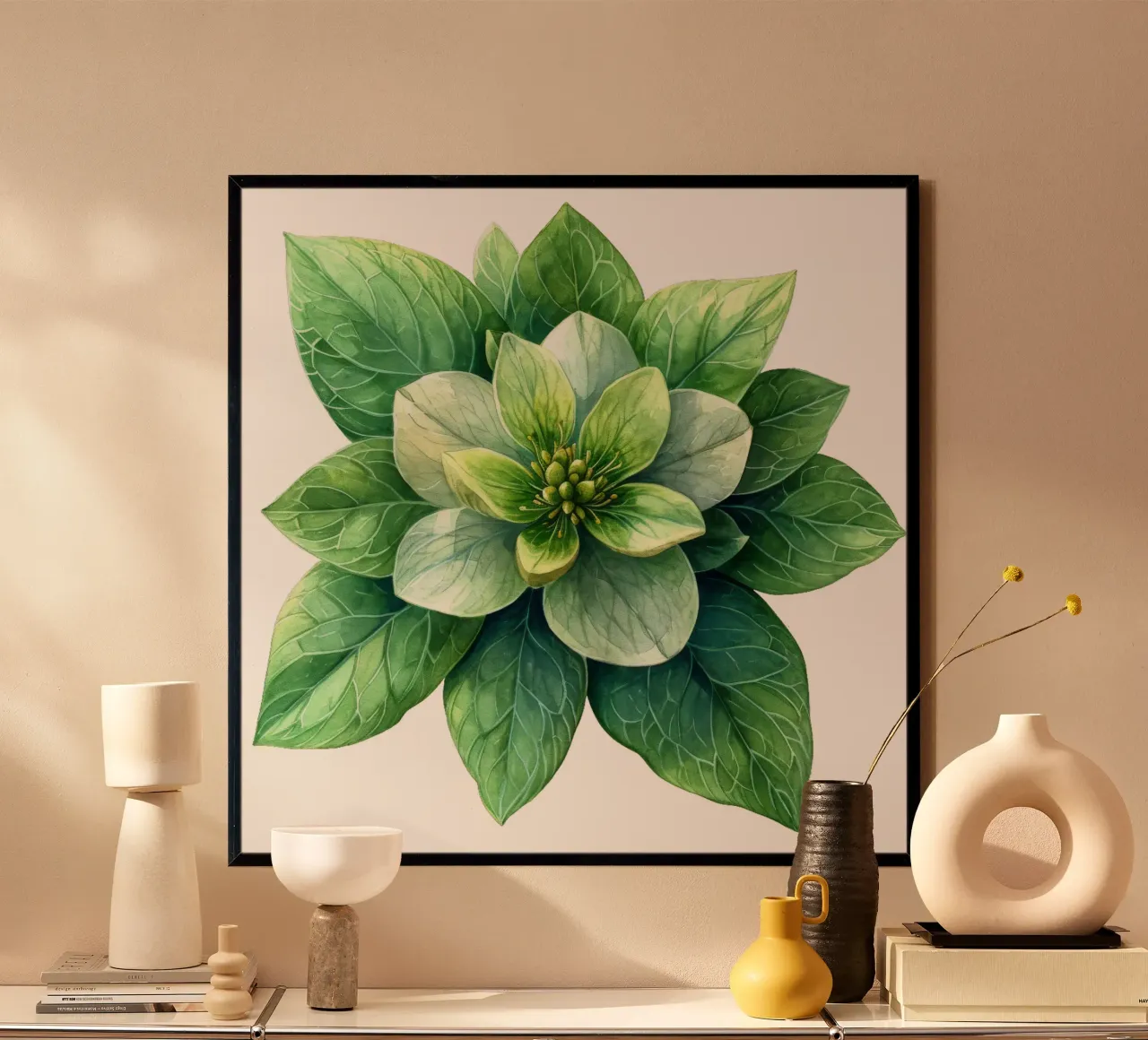 Fiore di euforbia carta hahnemühle da Bold Blooms