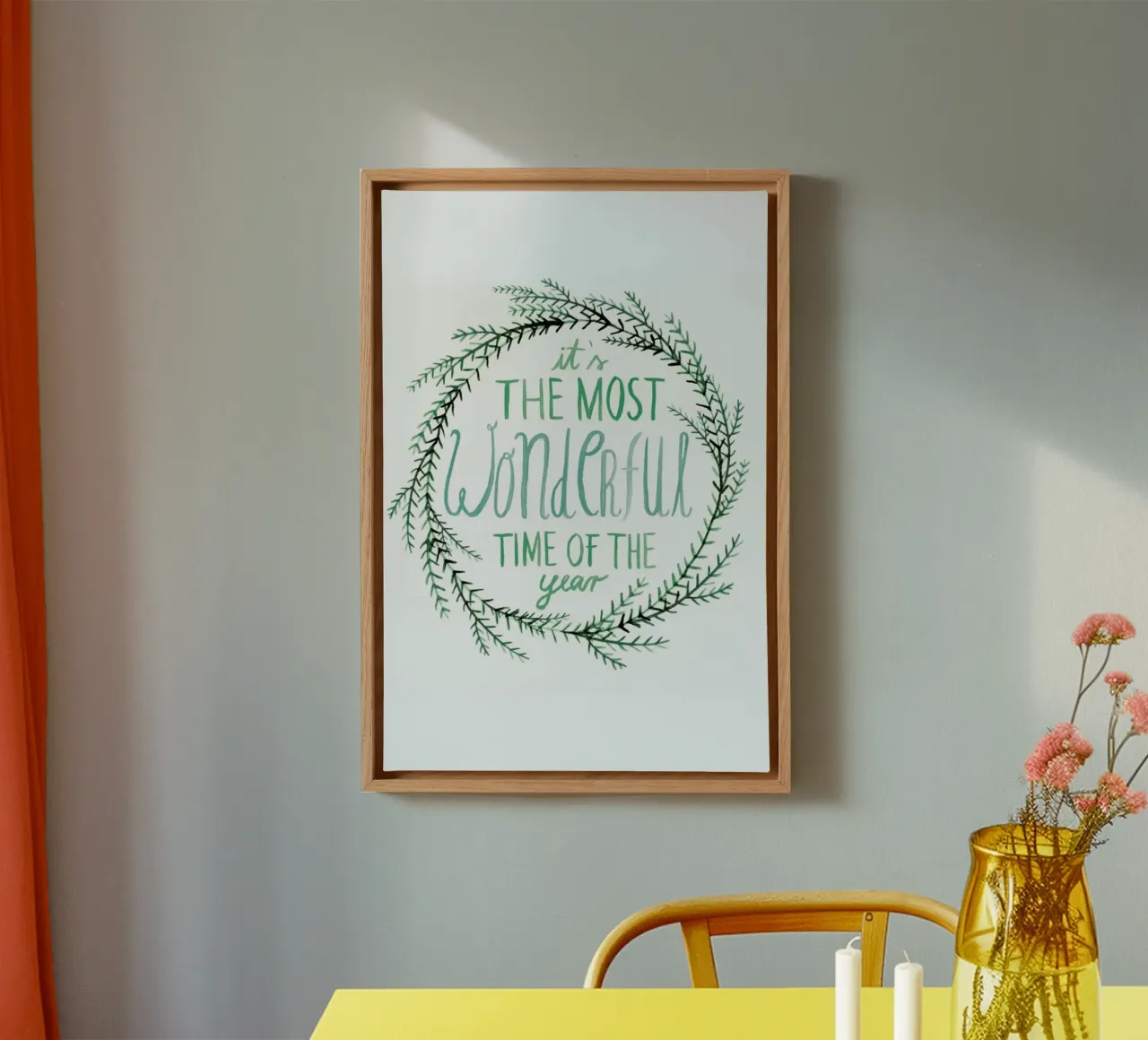 Evergreen No. 1 tela con Cornice a cassetta da typealive