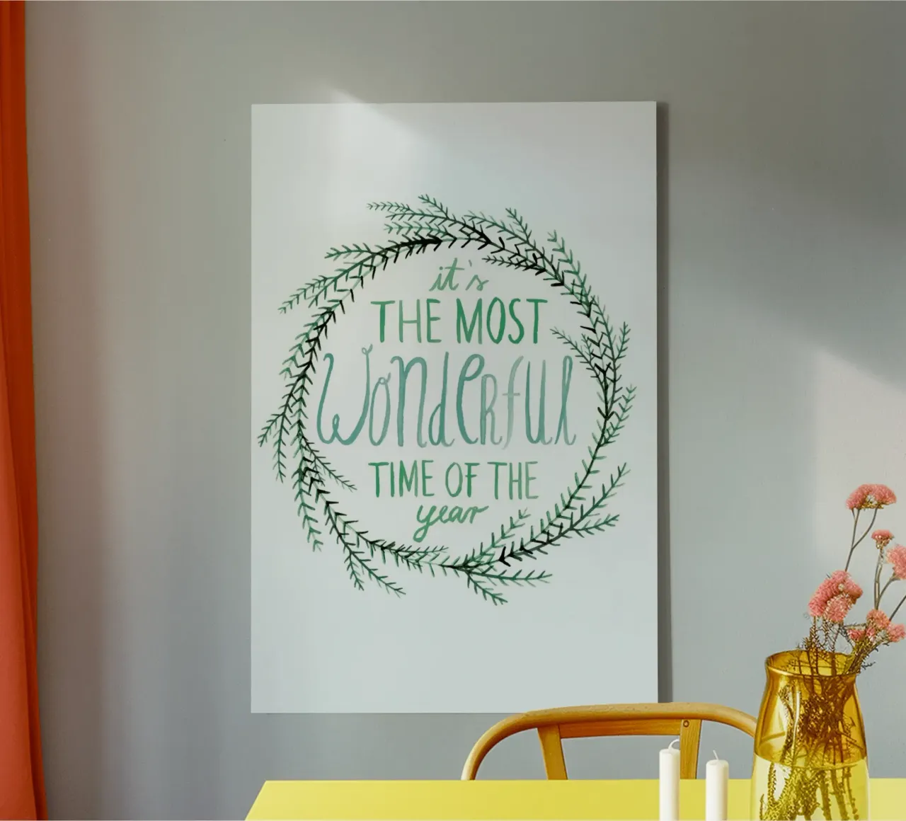 Evergreen No. 1 tela con Cornice a cassetta da typealive