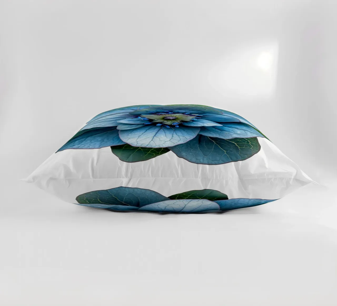 Spurge Flower decorative cushion by Bold Blooms