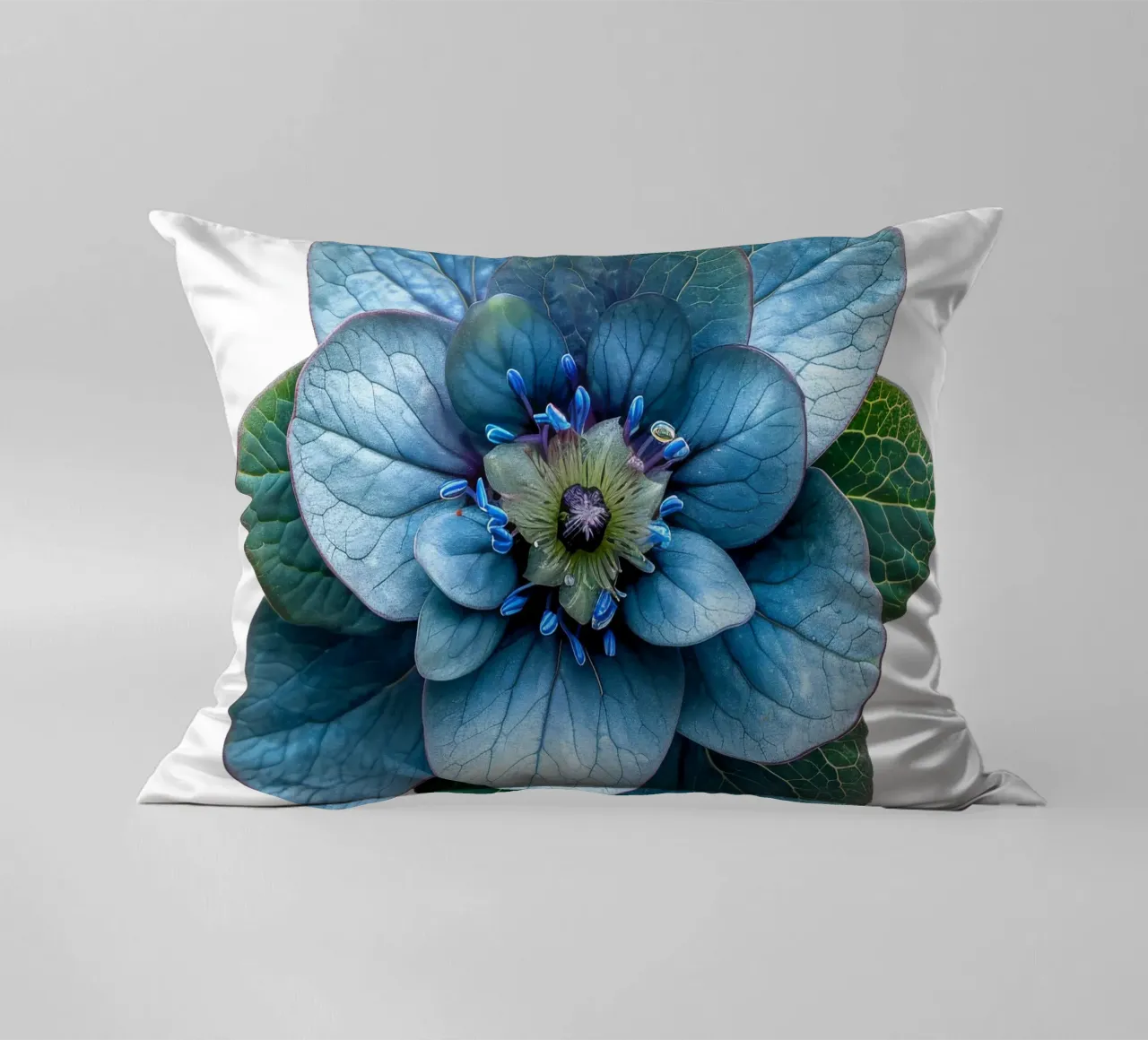 Spurge Flower decorative cushion by Bold Blooms