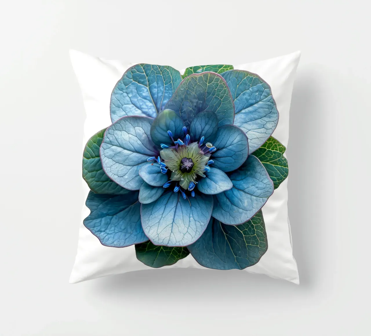 Spurge Flower decorative cushion by Bold Blooms