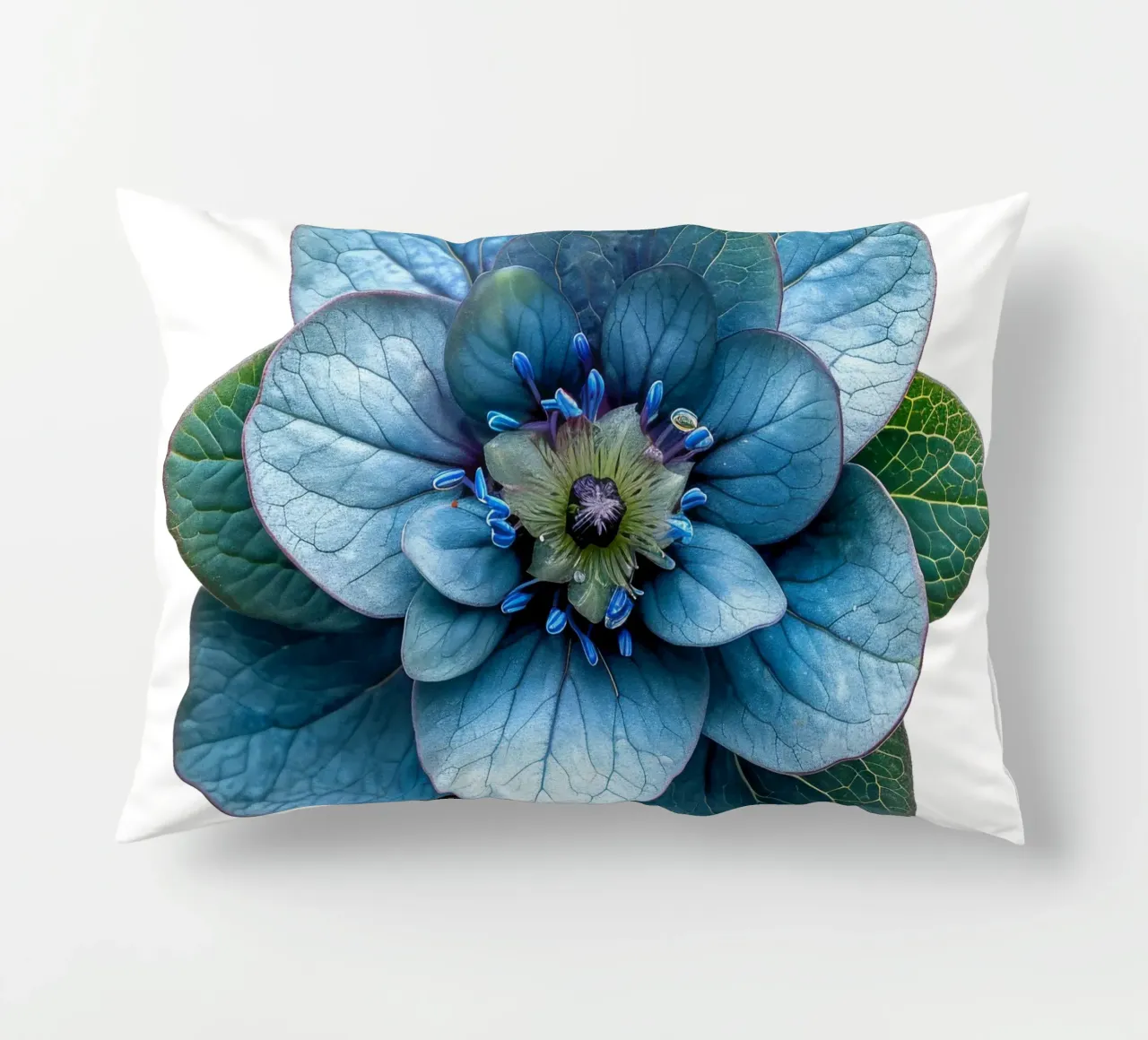 Spurge Flower decorative cushion by Bold Blooms