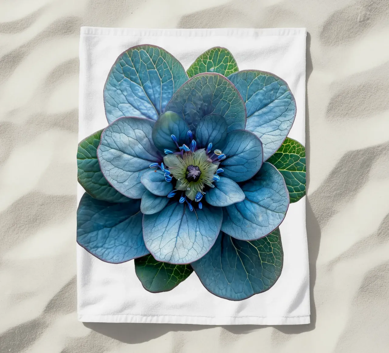 Wolfsmelk bloem strandhanddoek van Bold Blooms
