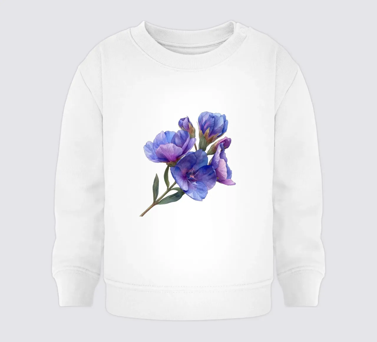 Fiore di statice felpa neonato da Bold Blooms