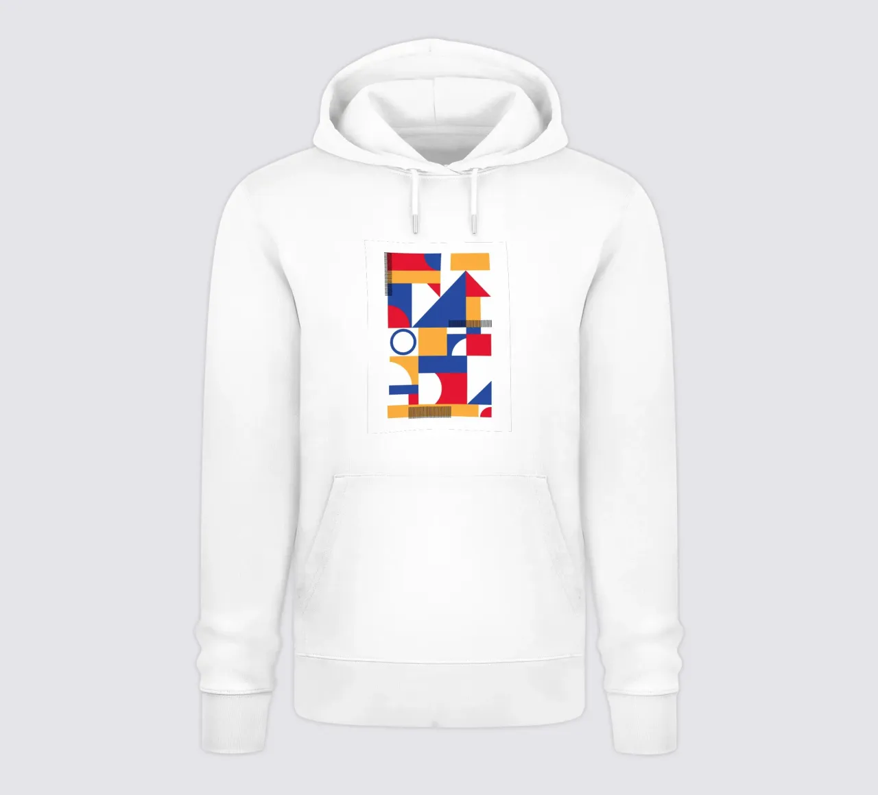 Stile geometrico Bauhaus felpa con cappuccio da Kim Hubball Studio