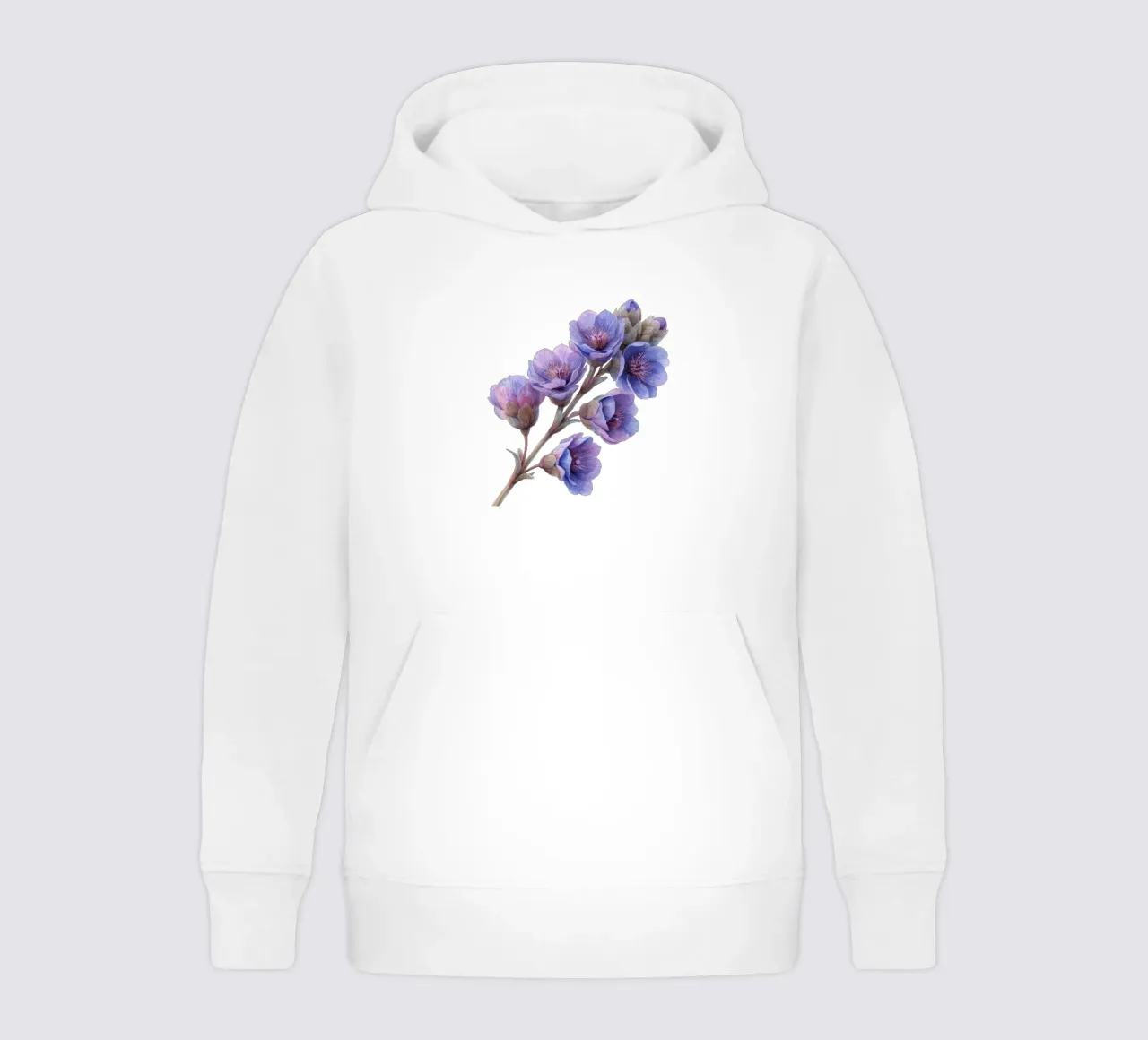 Fiore di statice felpa bambino con cappuccio da Bold Blooms