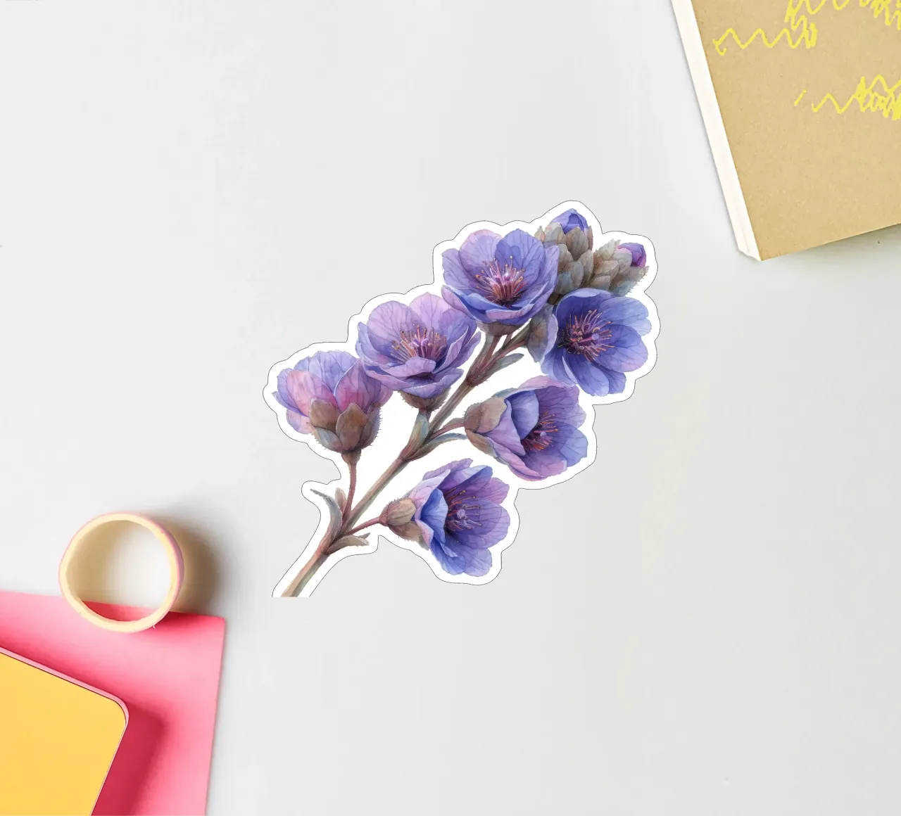 Statice Flower sticker by Bold Blooms