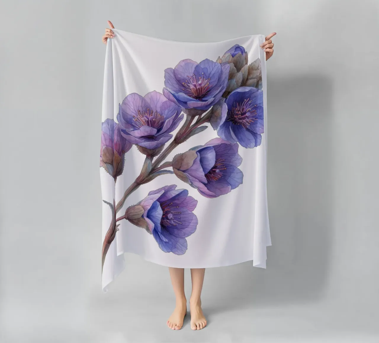 Fiore di statice telo mare da Bold Blooms