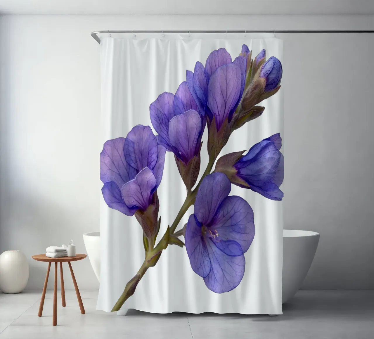 Statice Blume Duschvorhang von Bold Blooms