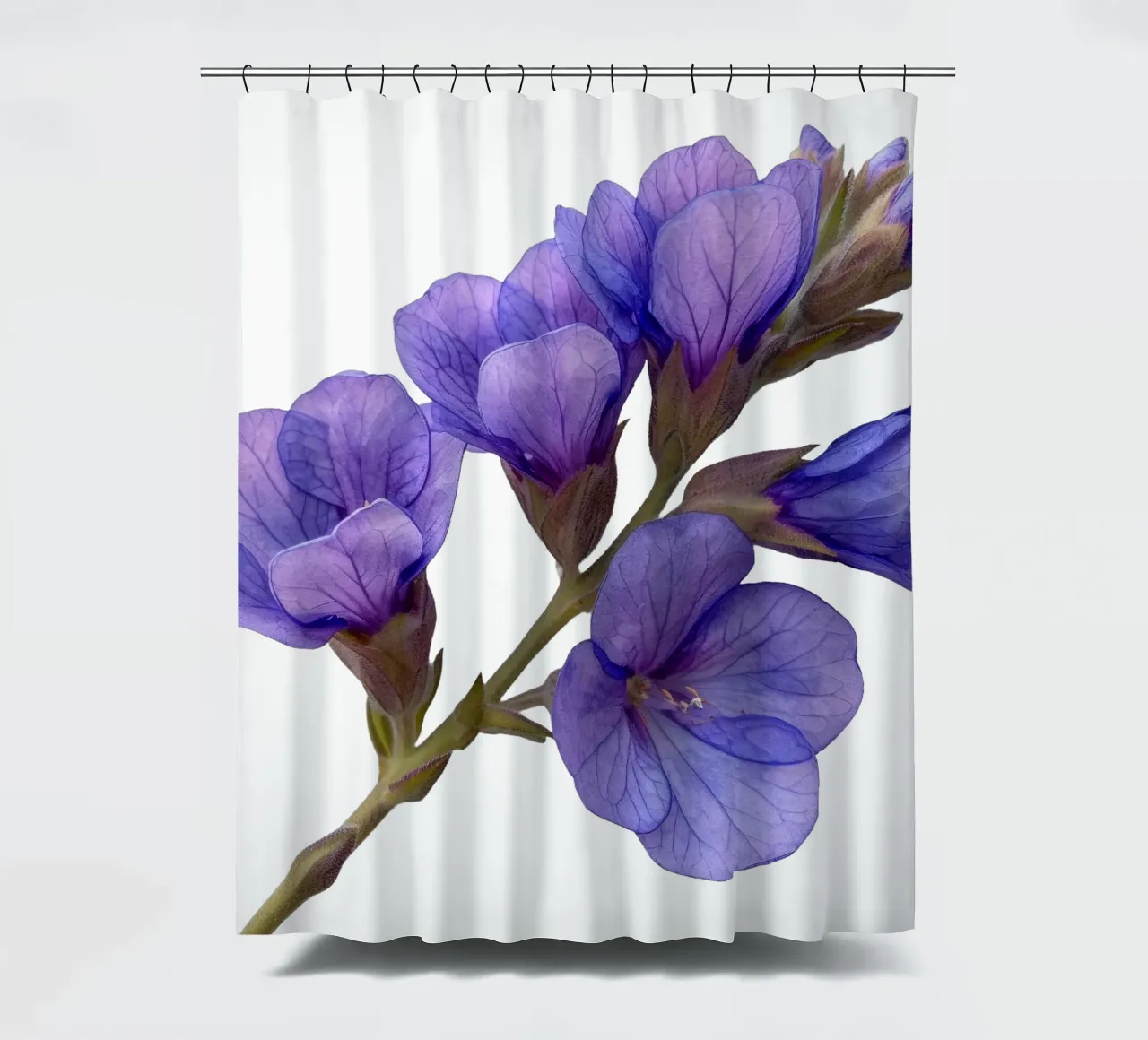 Statice Blume Duschvorhang von Bold Blooms