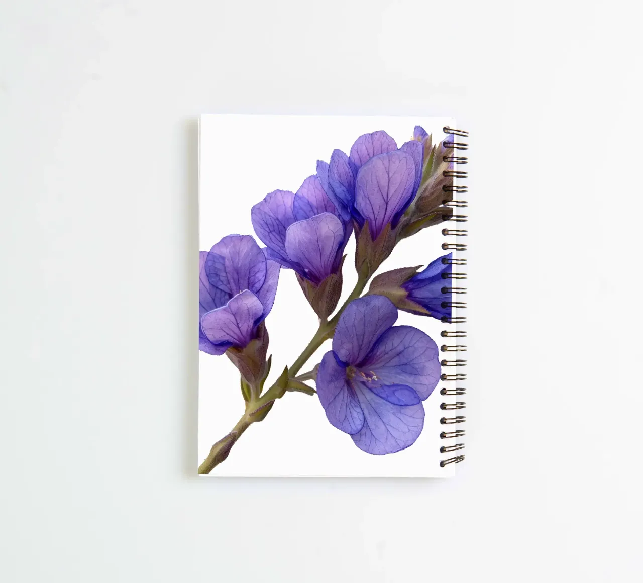 Statice Flower spiral notebook by Bold Blooms