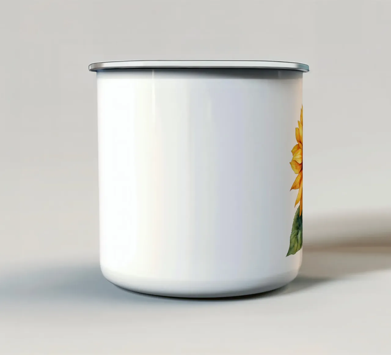 Girasole tazza in smalto da Bold Blooms