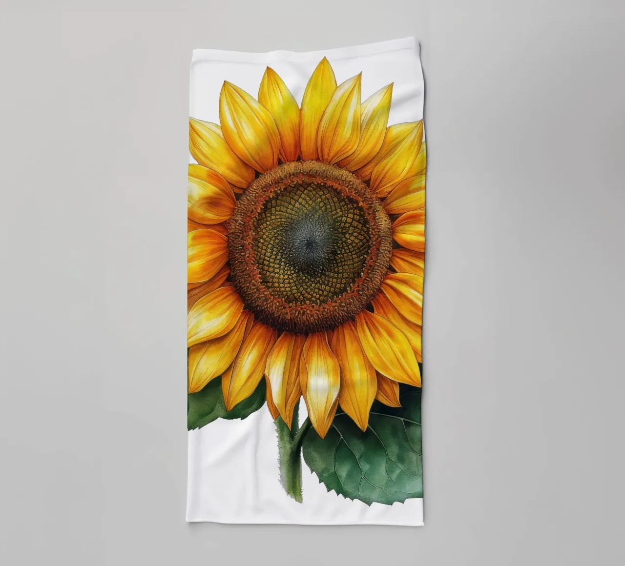 Sunflower towel by Bold Blooms