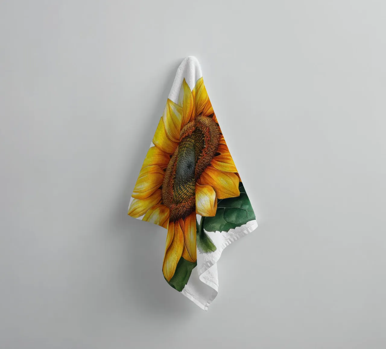 Sunflower towel by Bold Blooms