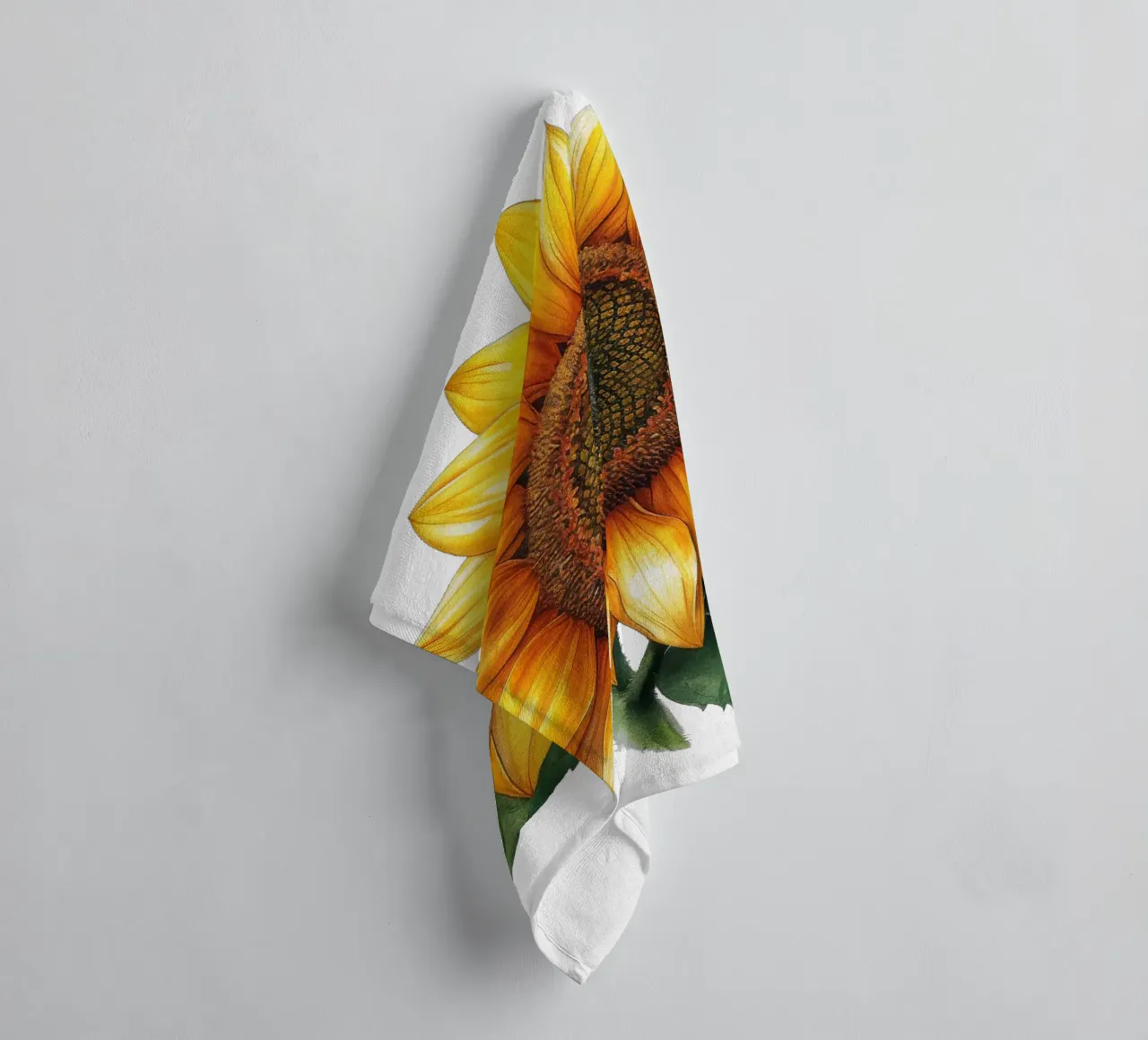 Sunflower towel by Bold Blooms