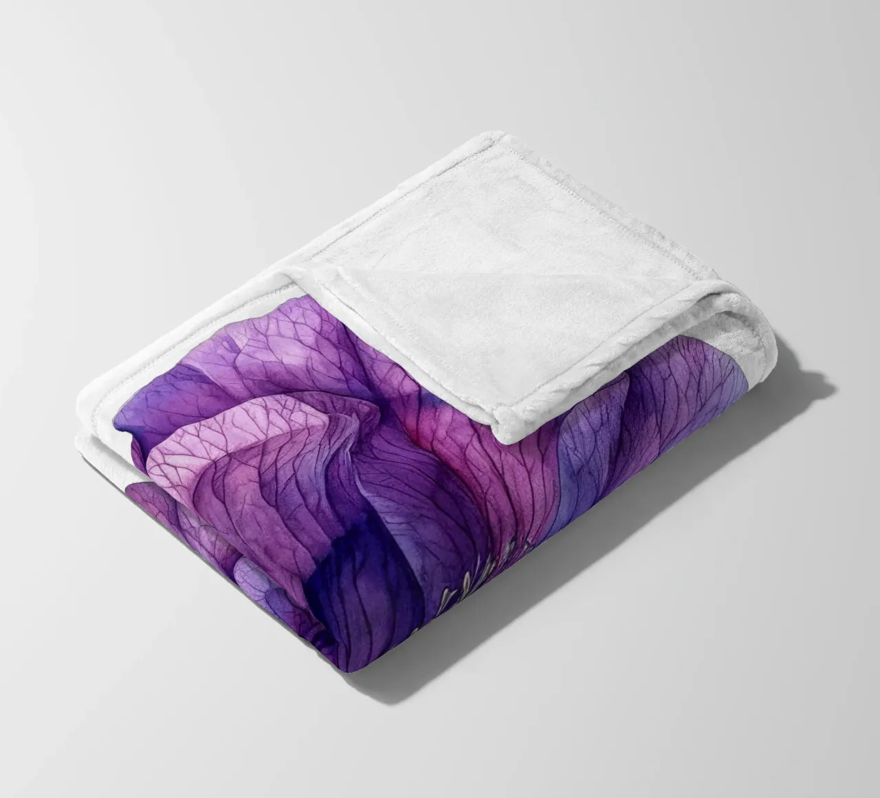 Fleur de pois de senteur plaid polaire de Bold Blooms