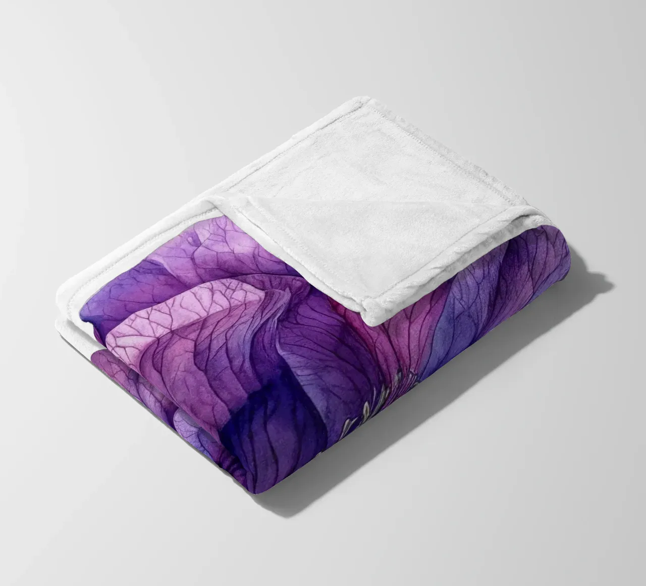 Fleur de pois de senteur plaid polaire de Bold Blooms