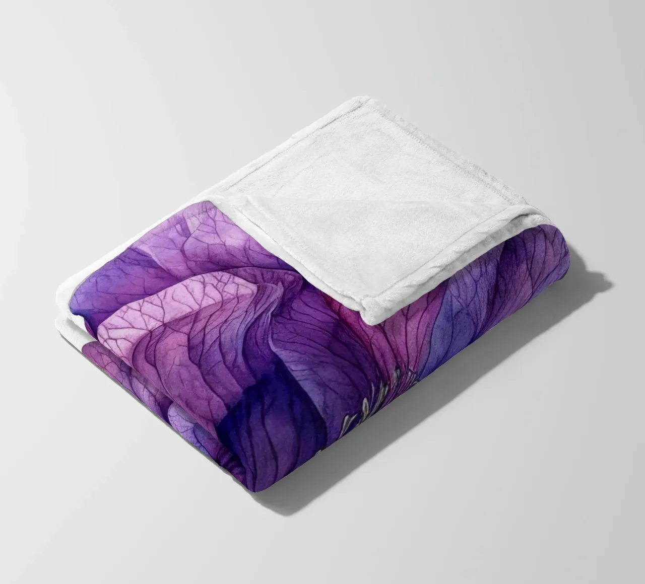 Fleur de pois de senteur plaid polaire de Bold Blooms