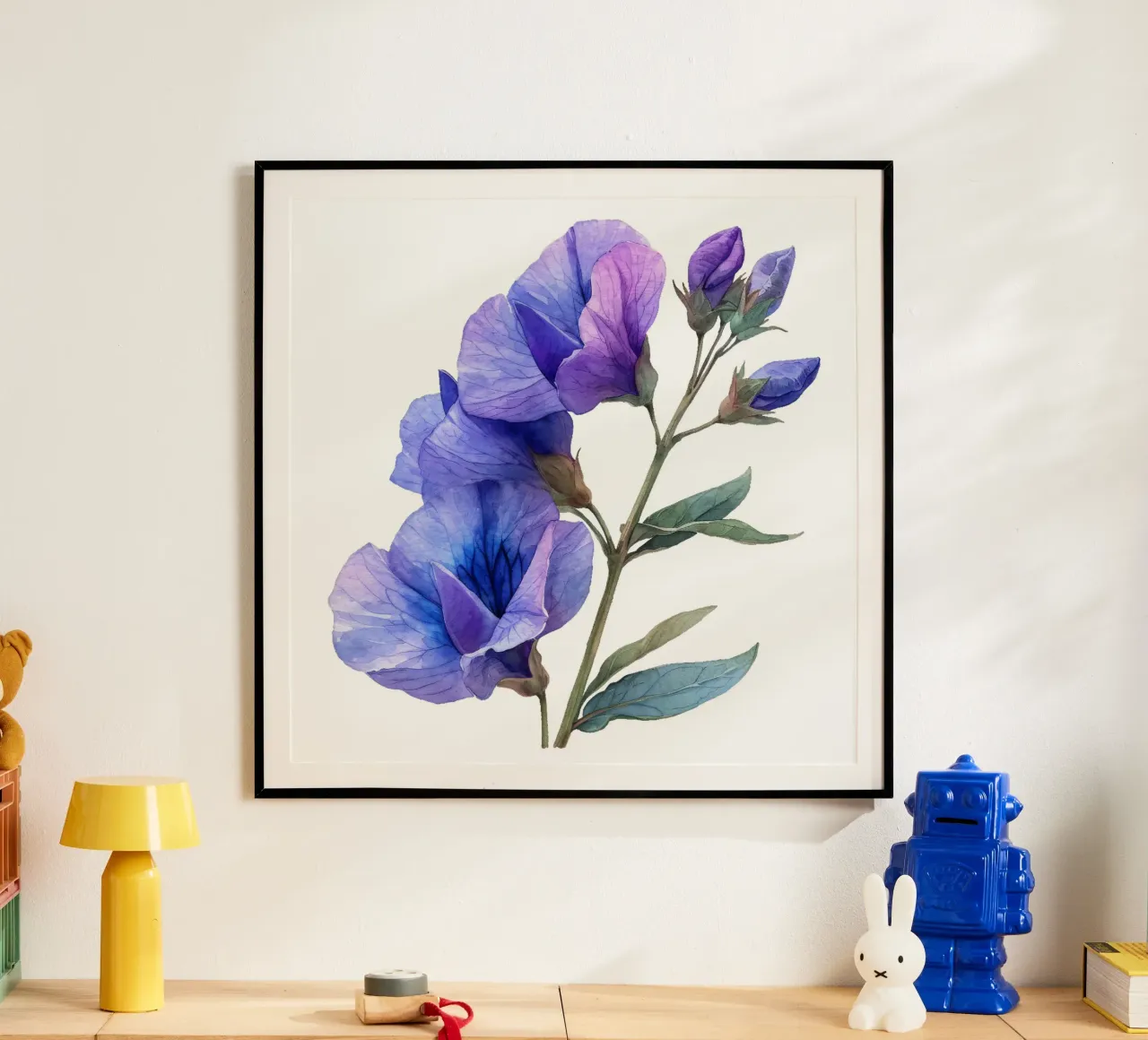 Sweet Pea Flower hahnemühle by Bold Blooms