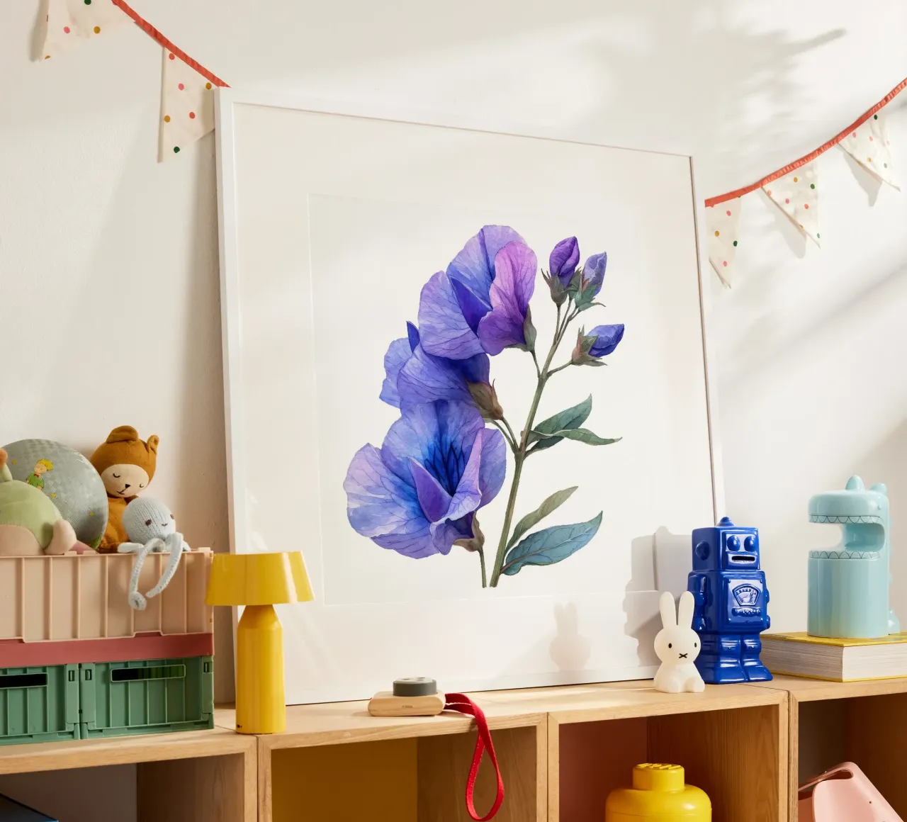 Sweet Pea Flower hahnemühle by Bold Blooms