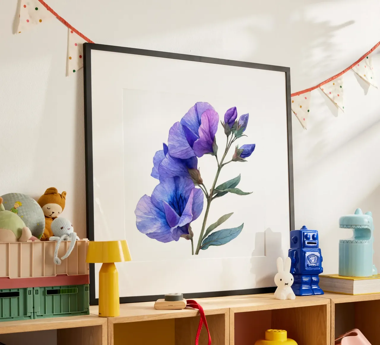 Sweet Pea Flower hahnemühle by Bold Blooms