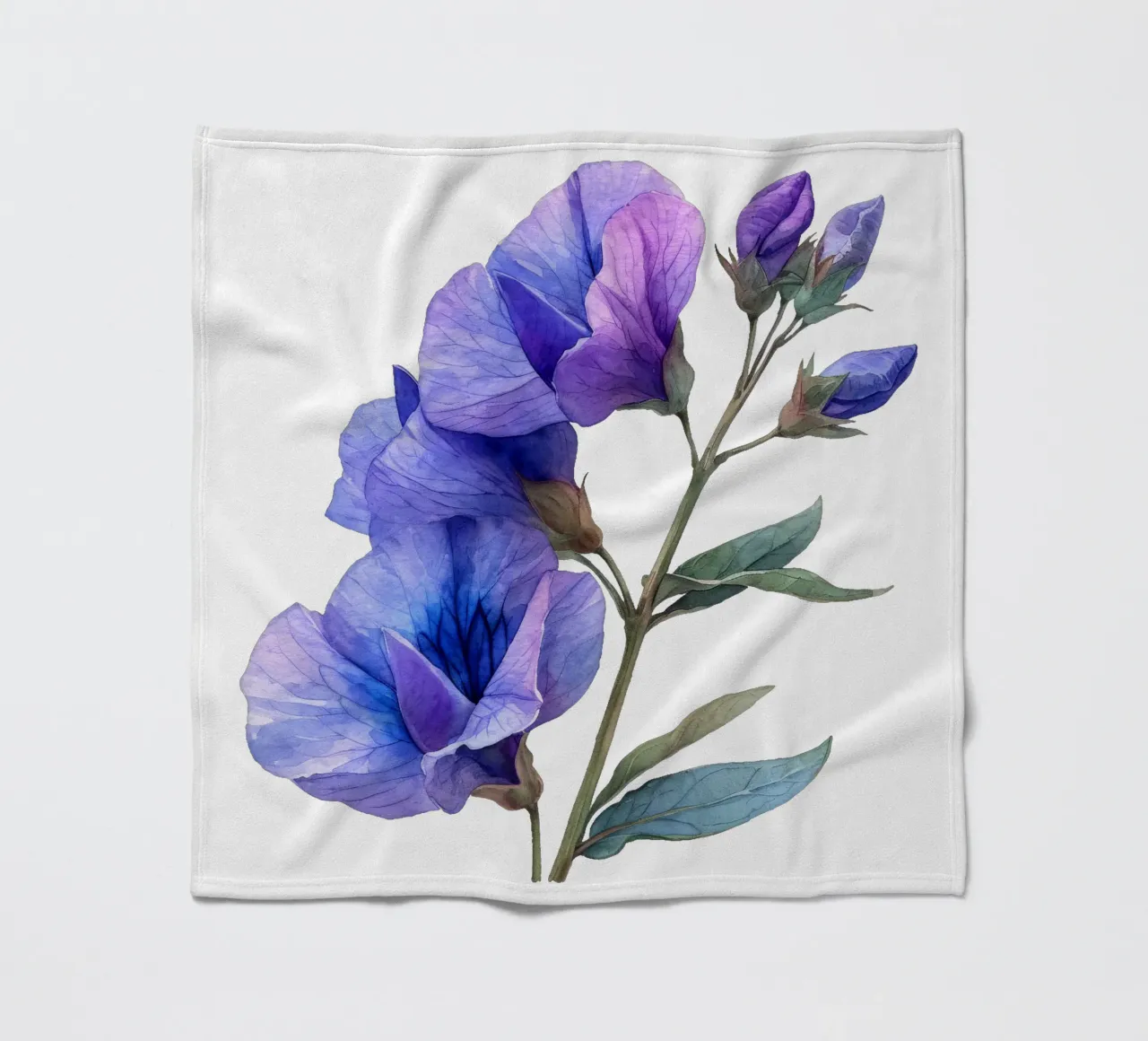 Fiore di pisello coperta in pile da Bold Blooms
