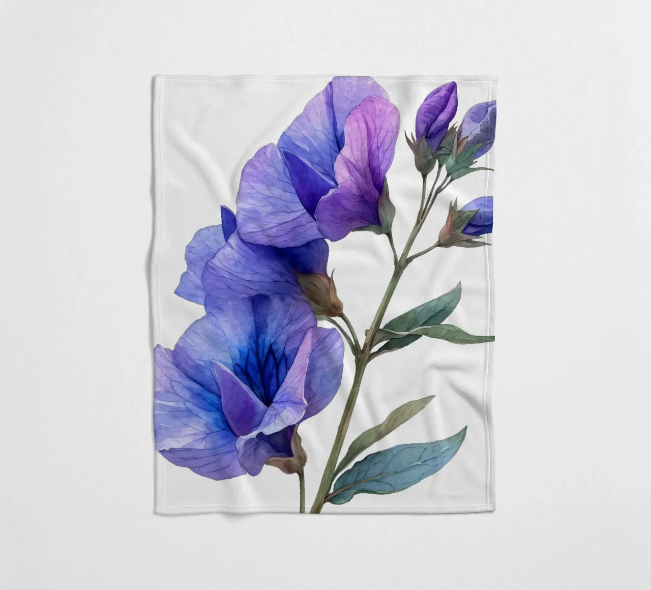 Fiore di pisello coperta in pile da Bold Blooms