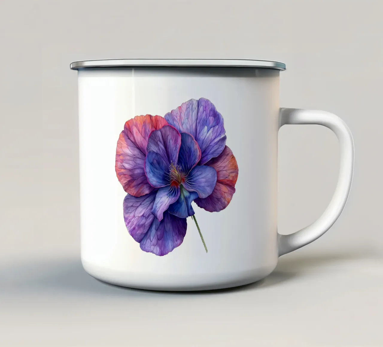 Fiore di pisello tazza in smalto da Bold Blooms