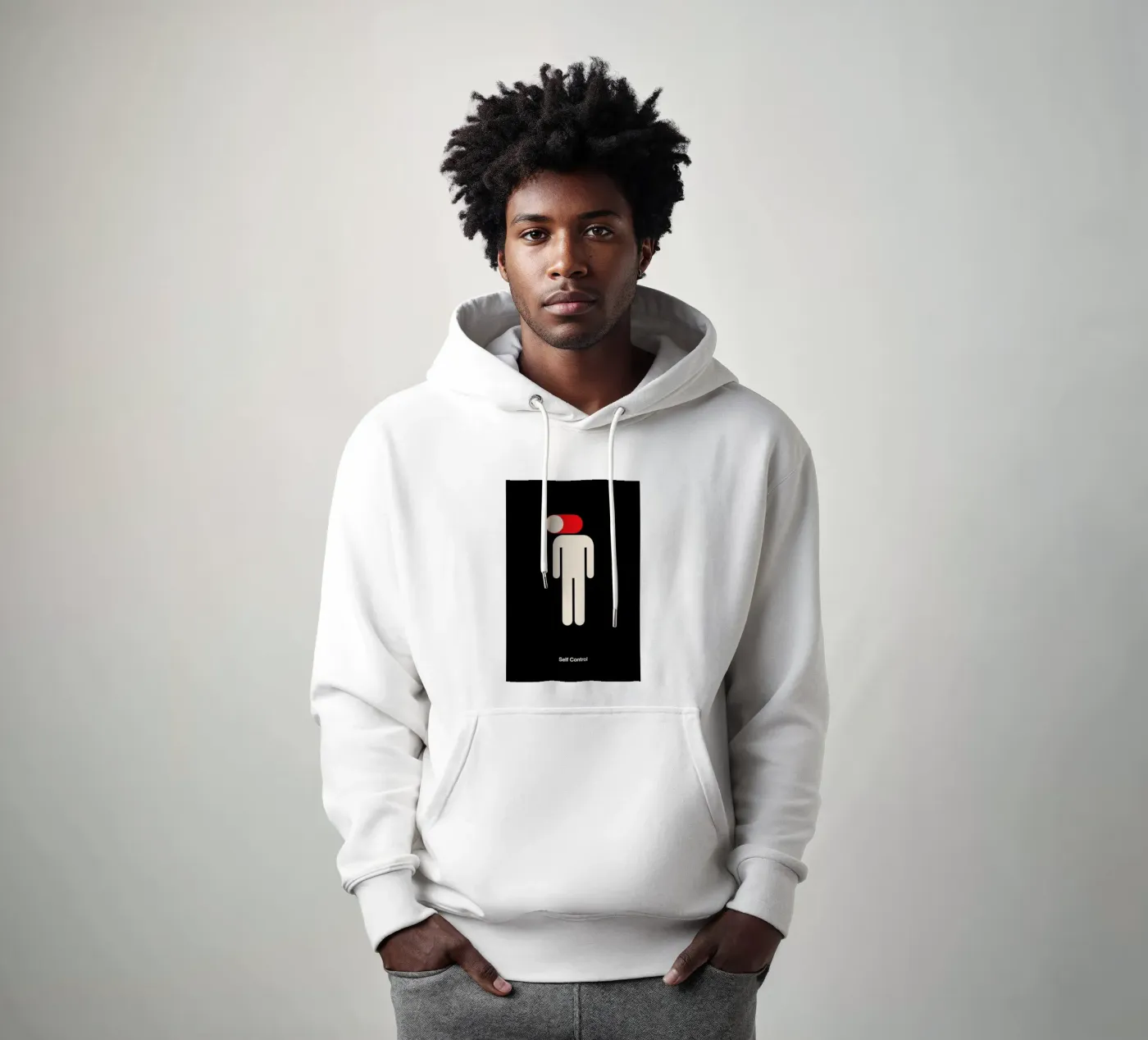 Self Control felpa con cappuccio da Viktor Hertz