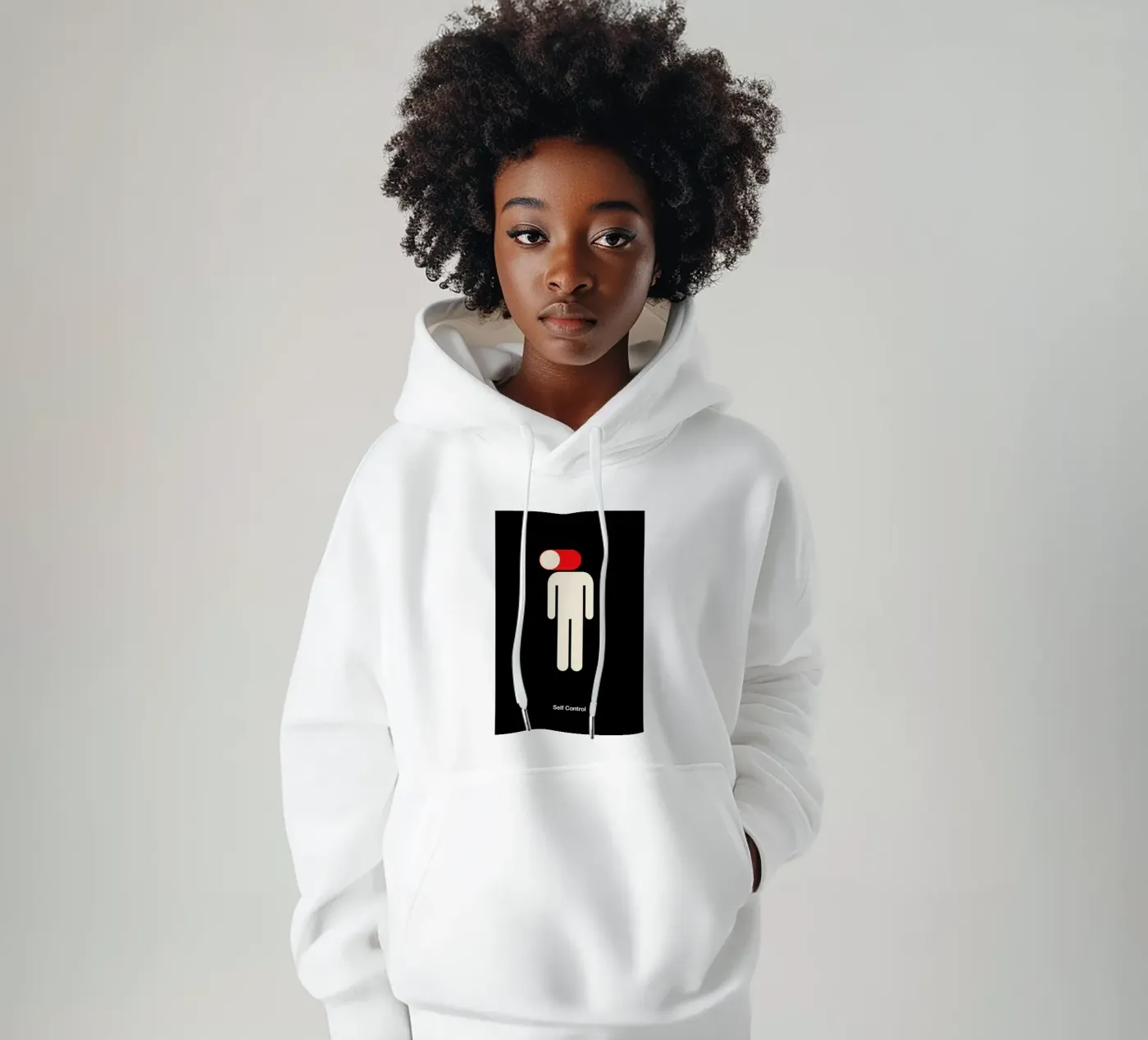 Self Control felpa con cappuccio da Viktor Hertz