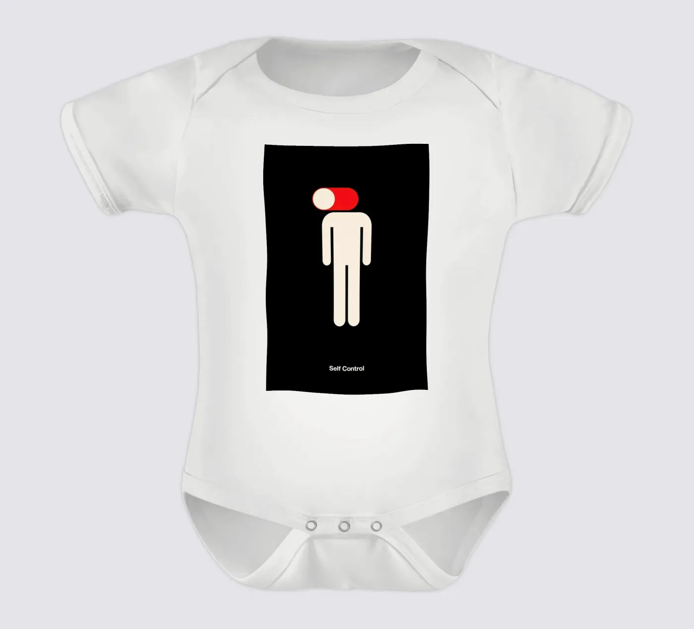 Self Control babyrompertje korte mouwen van Viktor Hertz