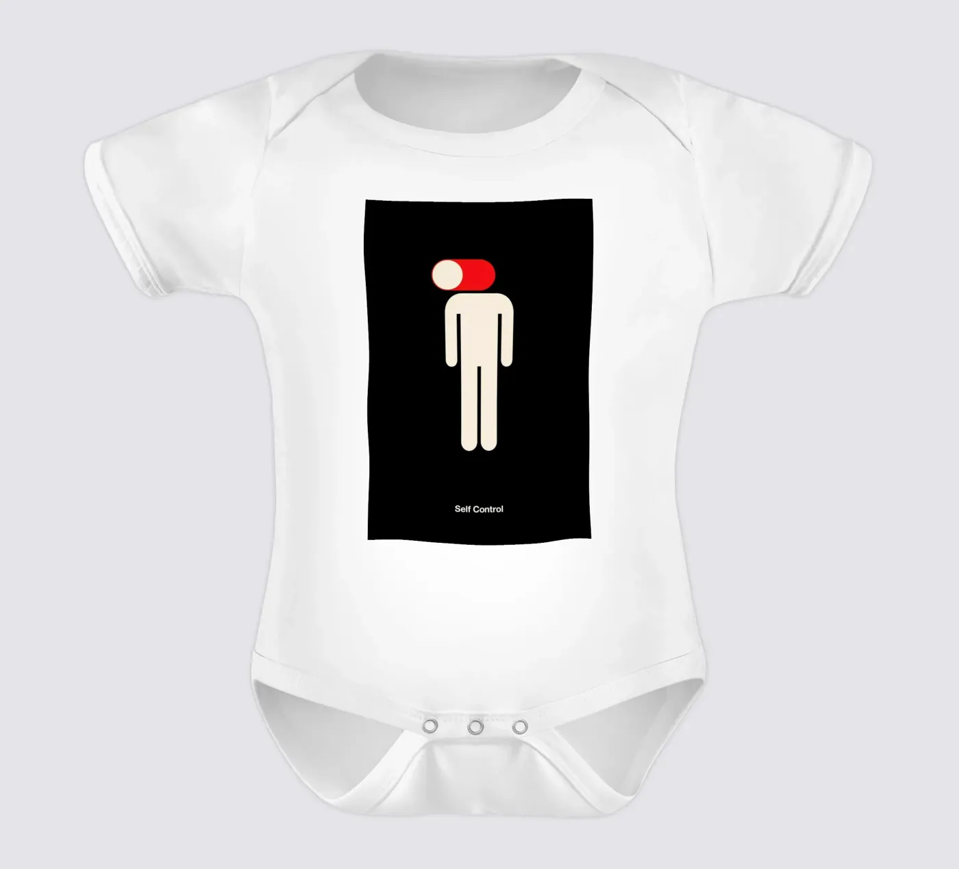 Self Control babyrompertje korte mouwen van Viktor Hertz