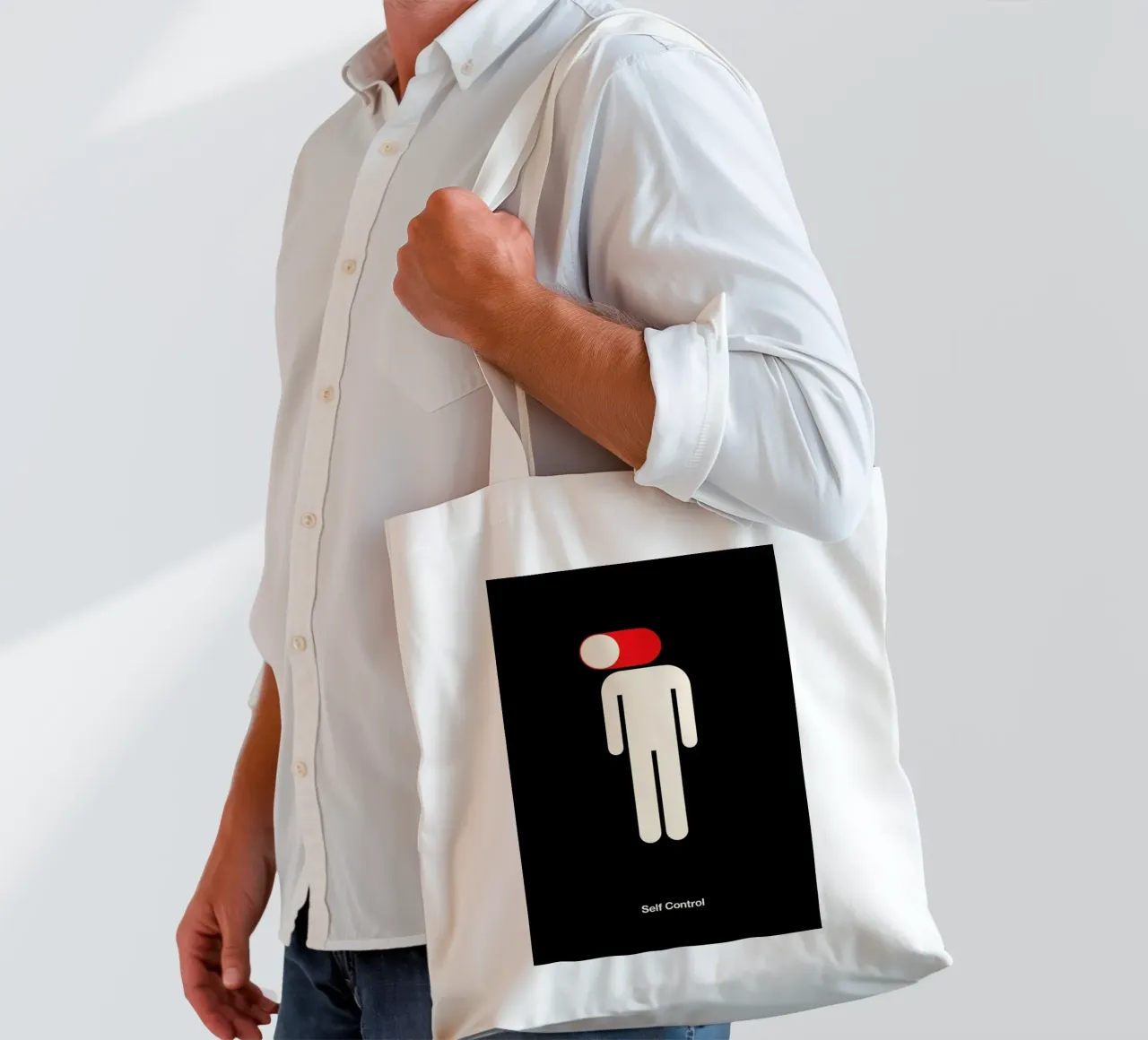 Self Control borsa in juta da Viktor Hertz