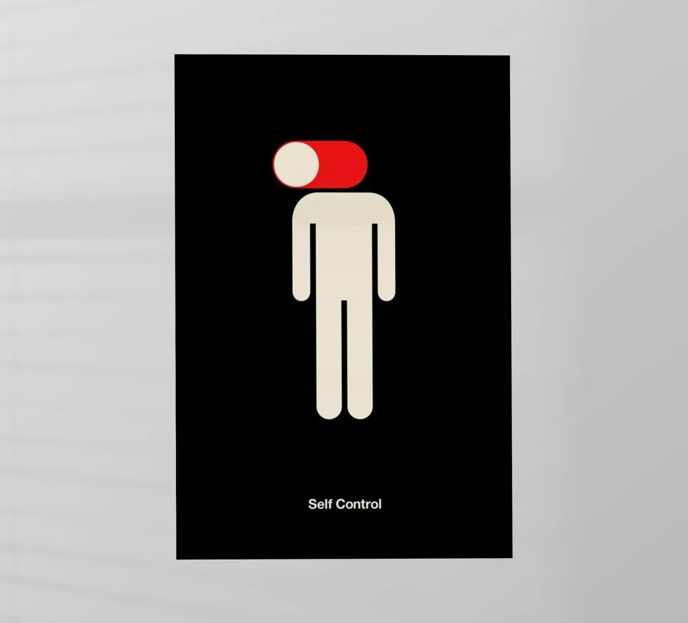 Self Control backlit folie van Viktor Hertz