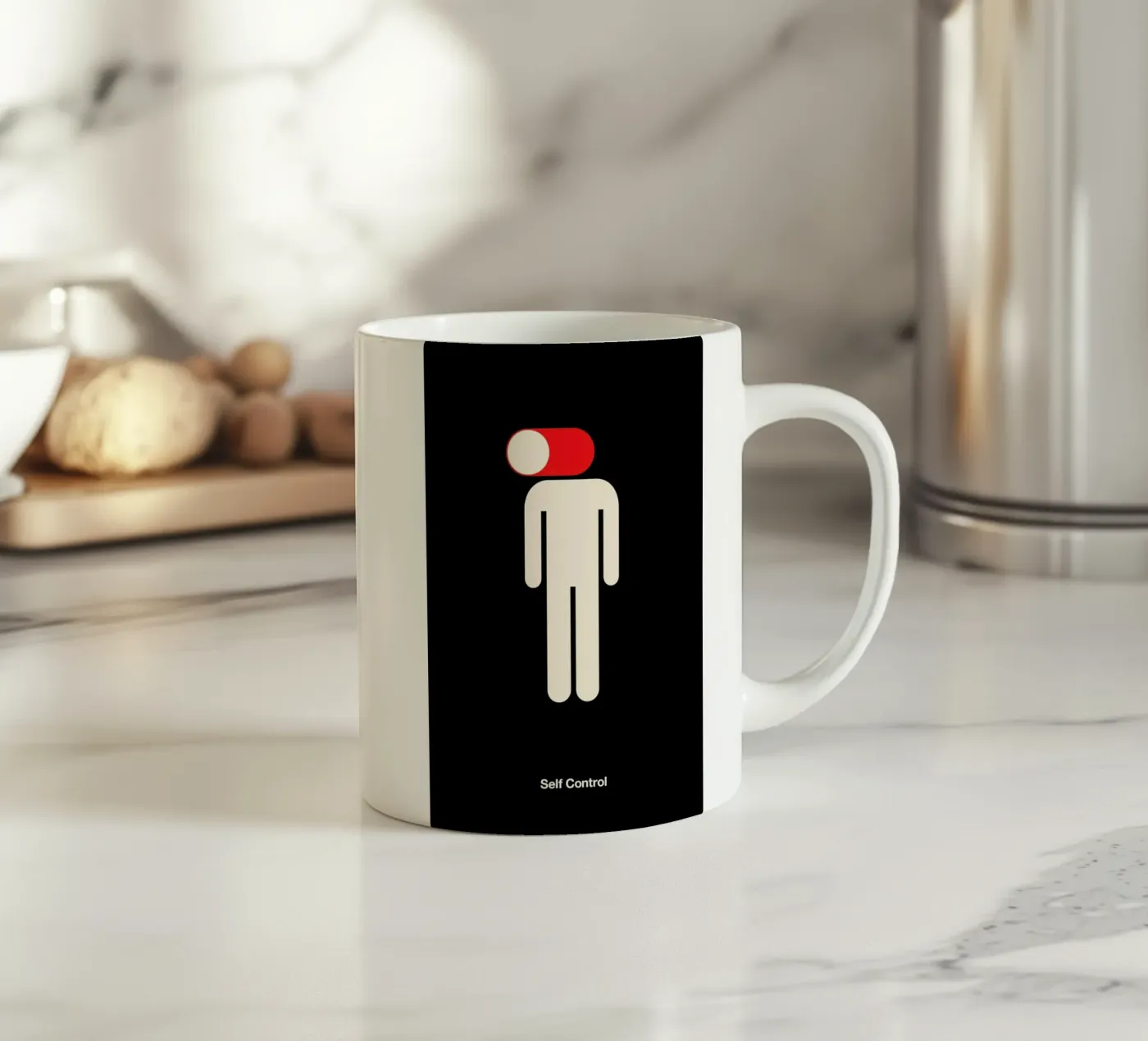 Self Control Keramik Tasse von Viktor Hertz
