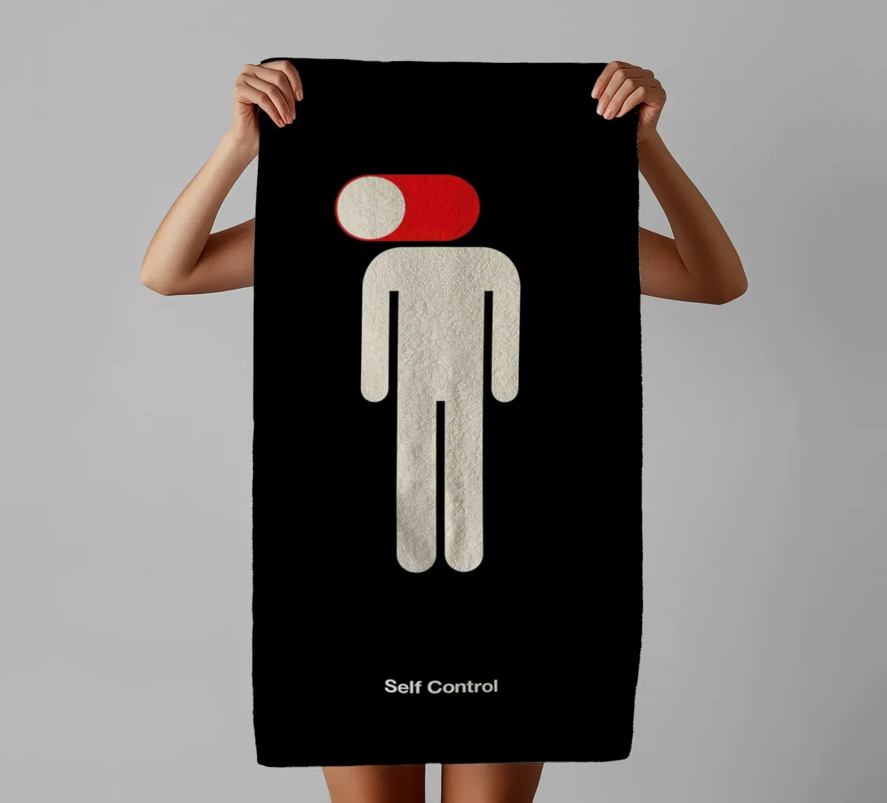 Self Control badhanddoek van Viktor Hertz