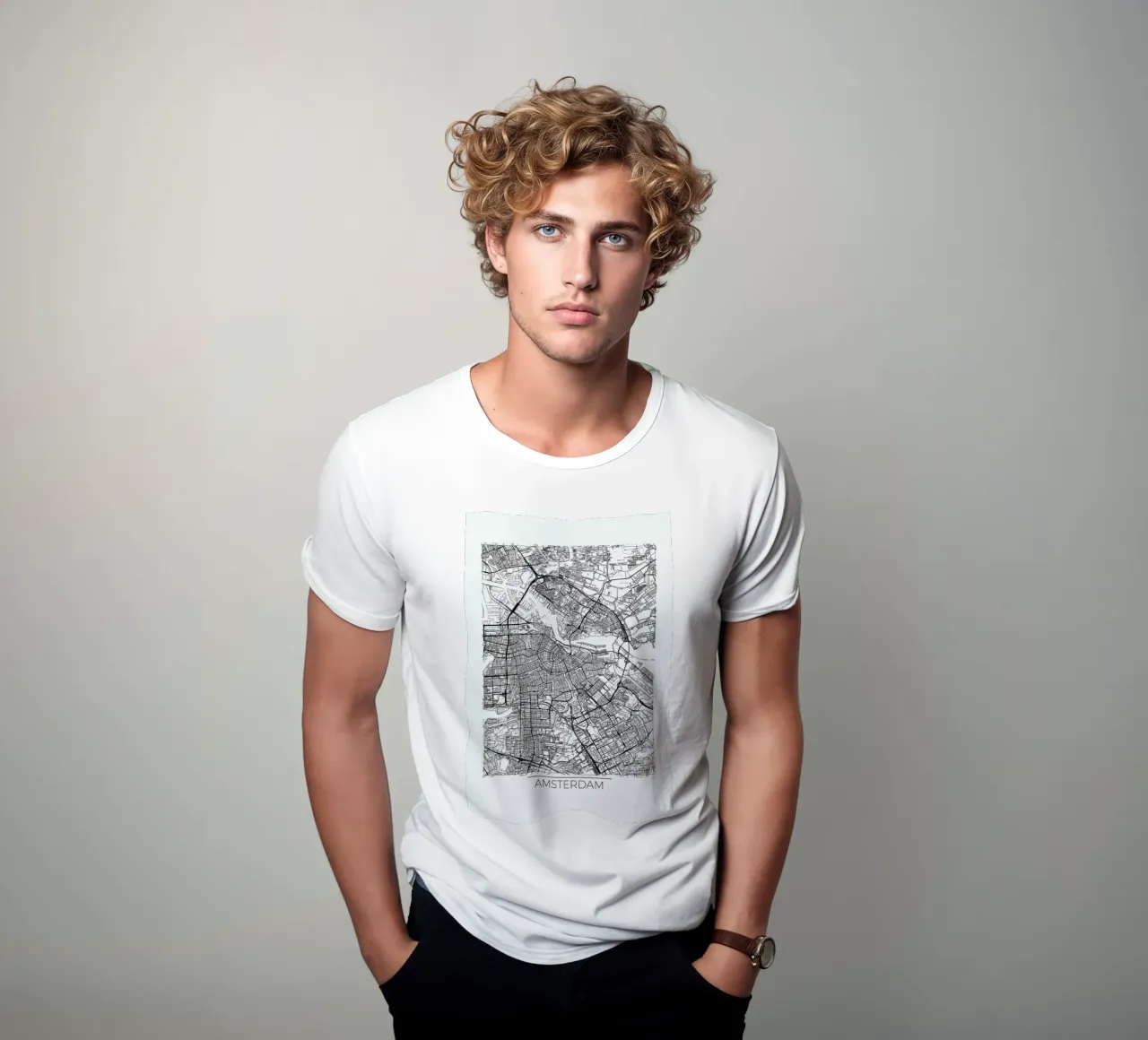 Amsterdam Minimal t-shirt da Hubert Roguski