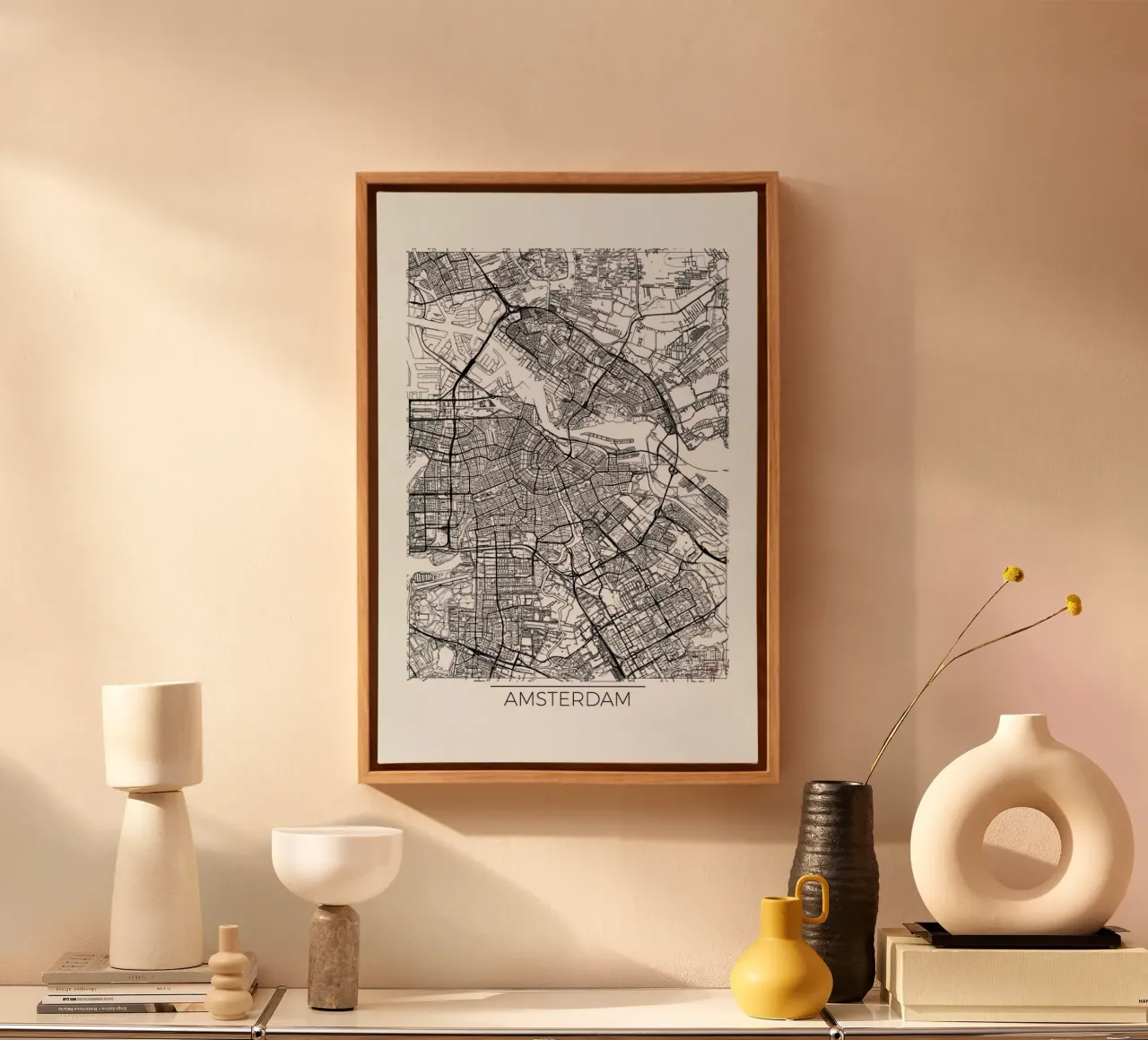 Amsterdam Minimal tela con Cornice a cassetta da Hubert Roguski