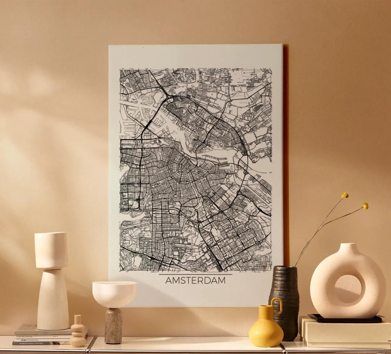 Amsterdam Minimal tela con Cornice a cassetta da Hubert Roguski