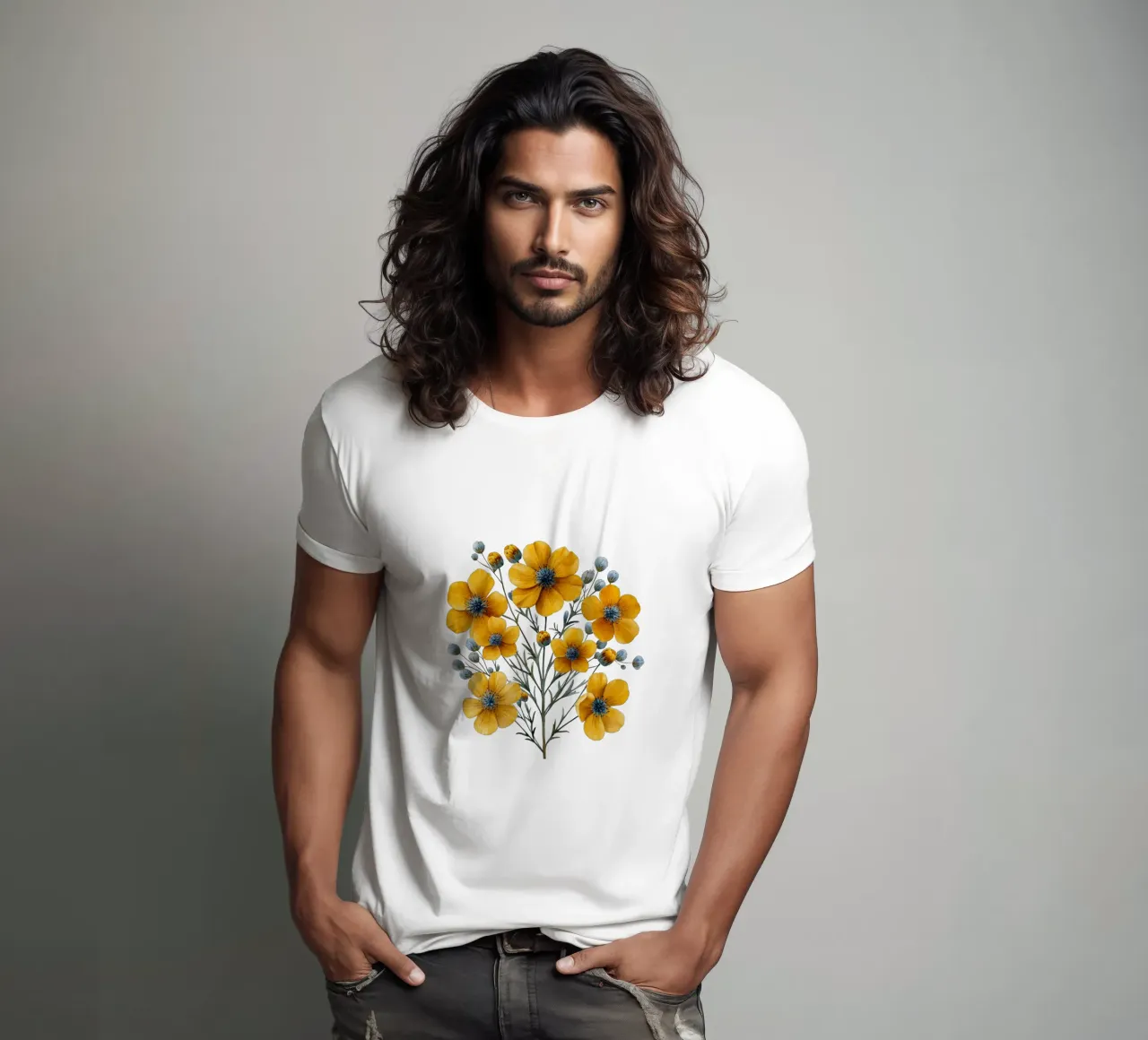 Fiore di tanaceto t-shirt da Bold Blooms