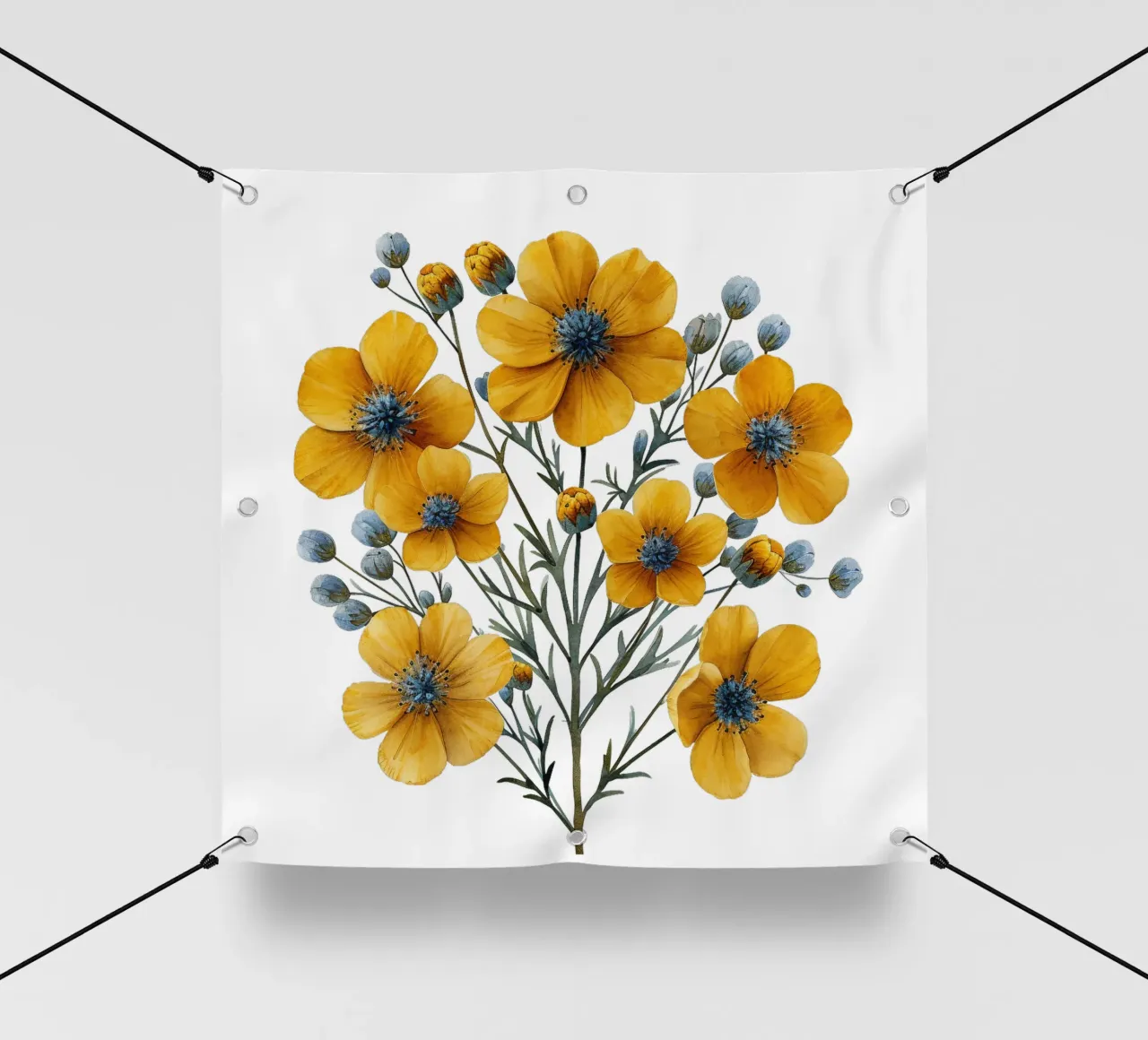 Fiore di tanaceto telo in pvc da Bold Blooms