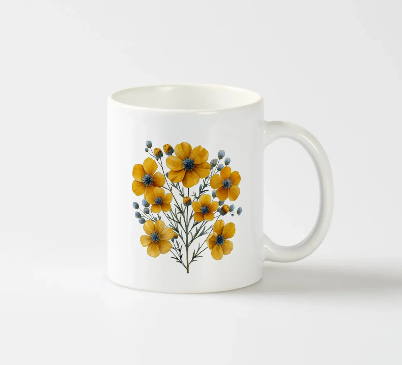 Fiore di tanaceto tazza in ceramica da Bold Blooms