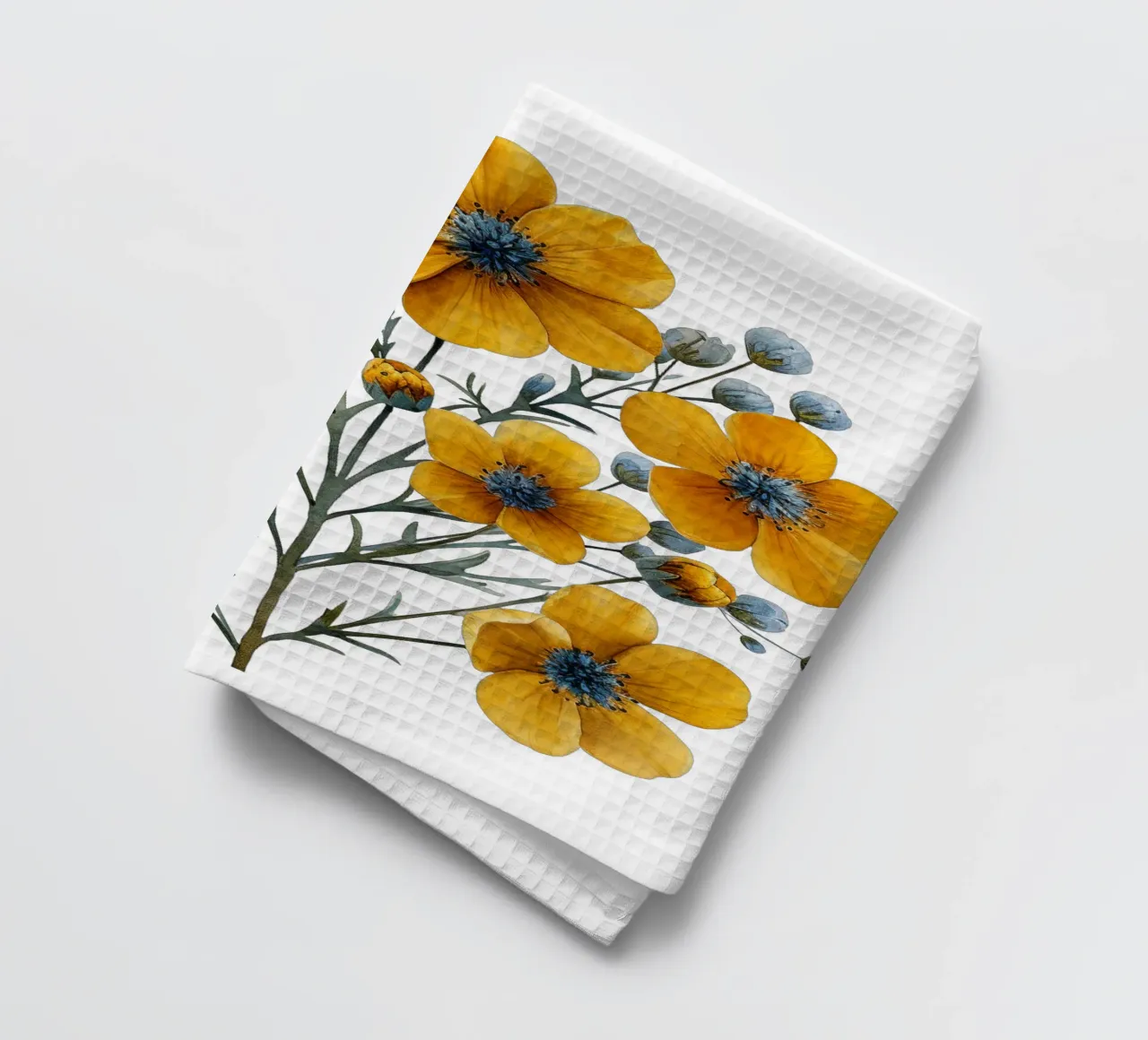 Fiore di tanaceto canovaccio da cucina da Bold Blooms
