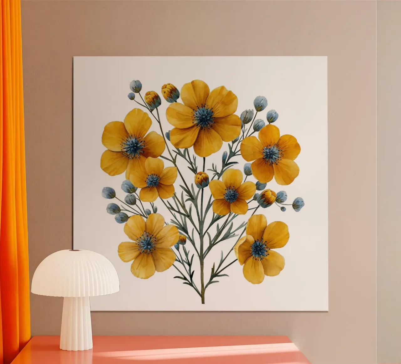 Fiore di tanaceto carta hahnemühle da Bold Blooms