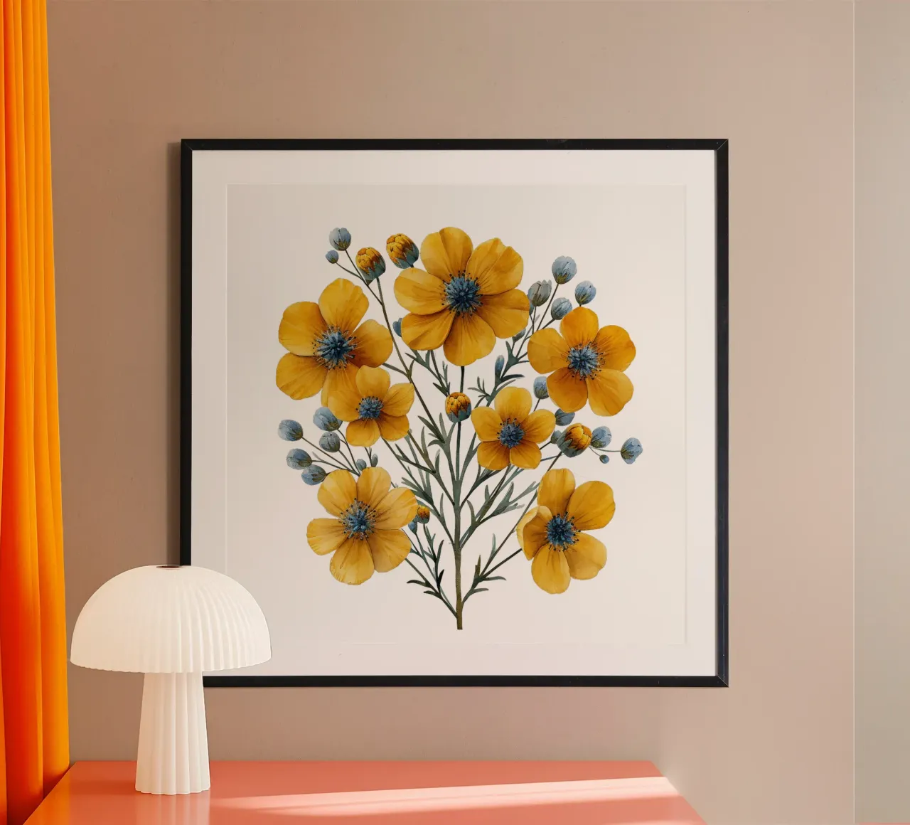 Fiore di tanaceto carta hahnemühle da Bold Blooms