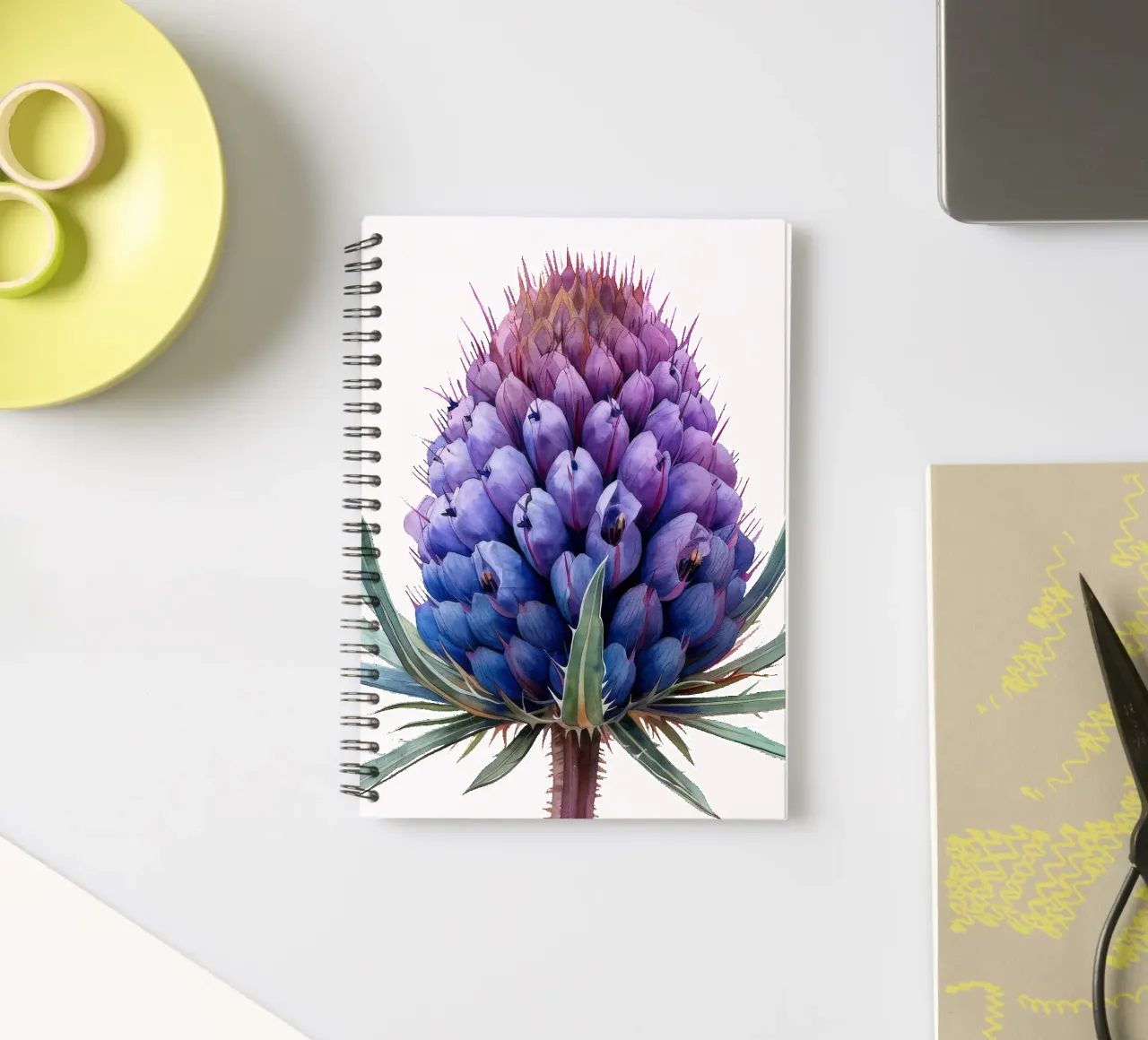 Fleur de sarcelle carnet à spirale de Bold Blooms