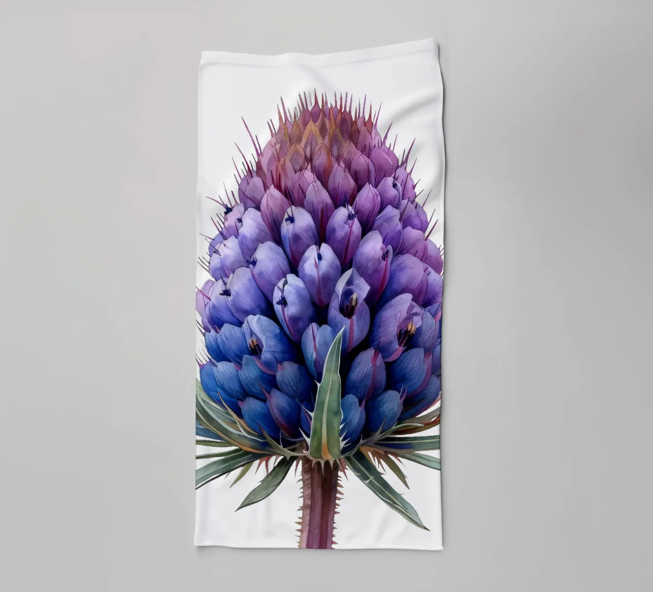Flor de cardencha toalla de baño de Bold Blooms