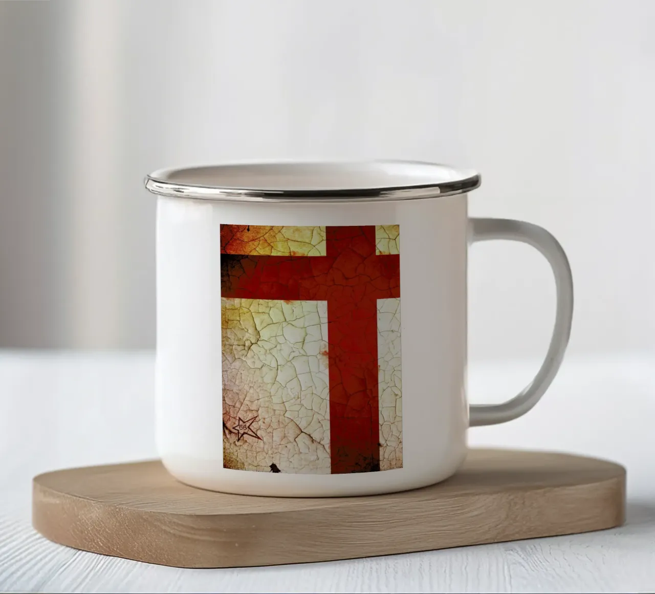 England tazza in smalto da David Curry