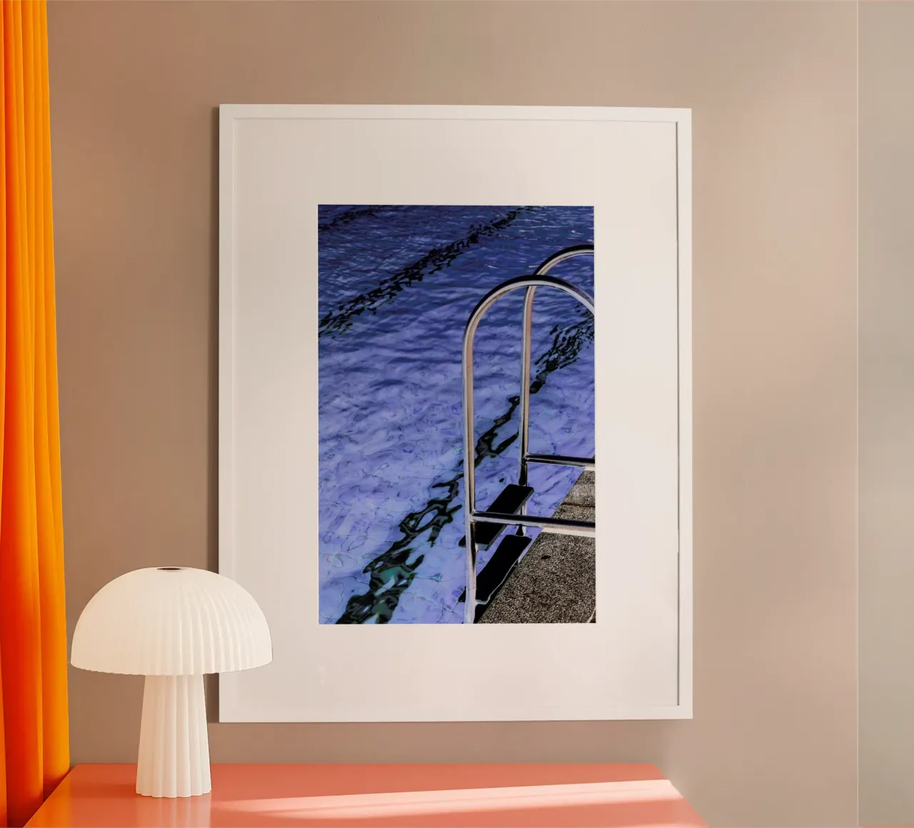 Aqua poster con telaio in plastica da Shot By Clint